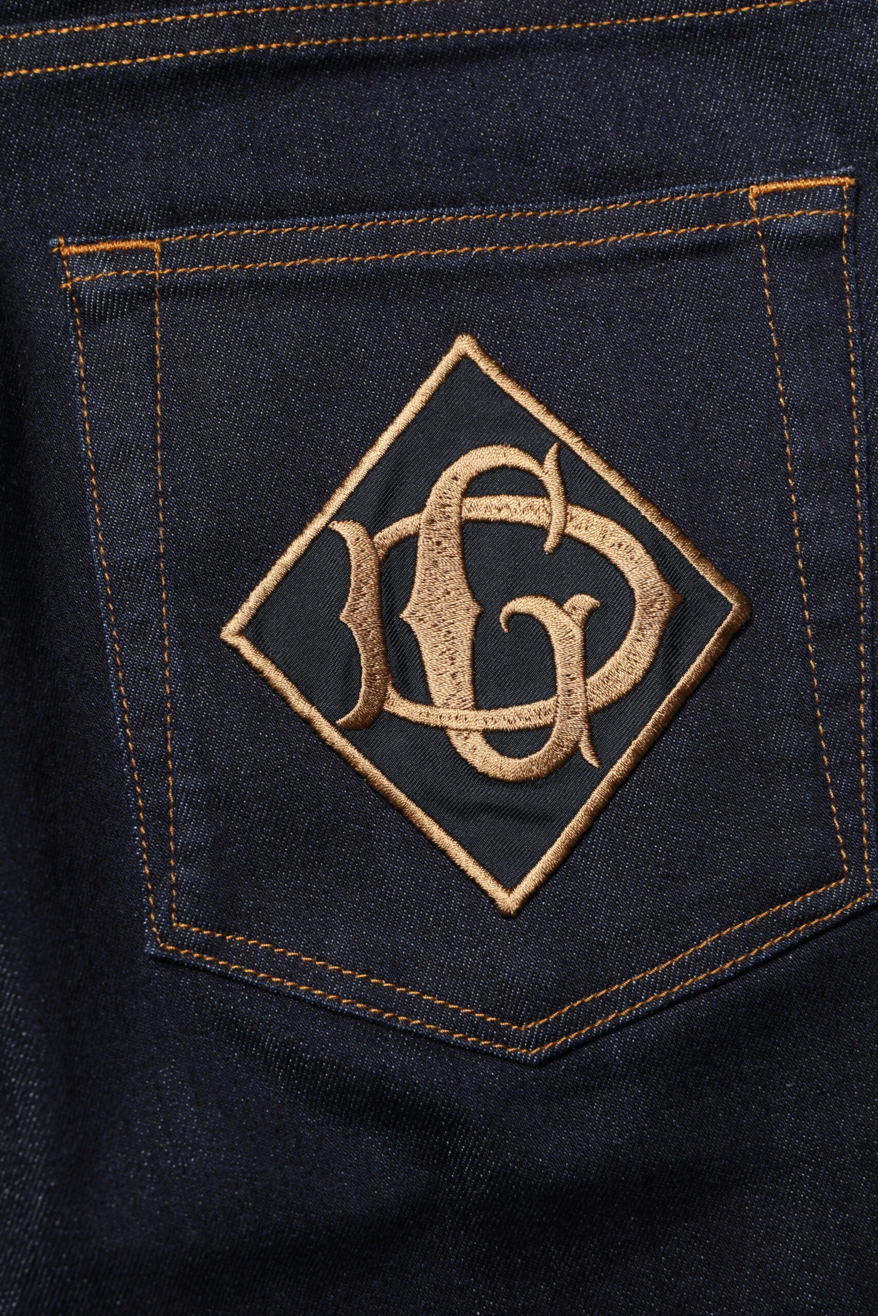 Jean skinny en coton noir Dolce &amp; Gabbana pour homme