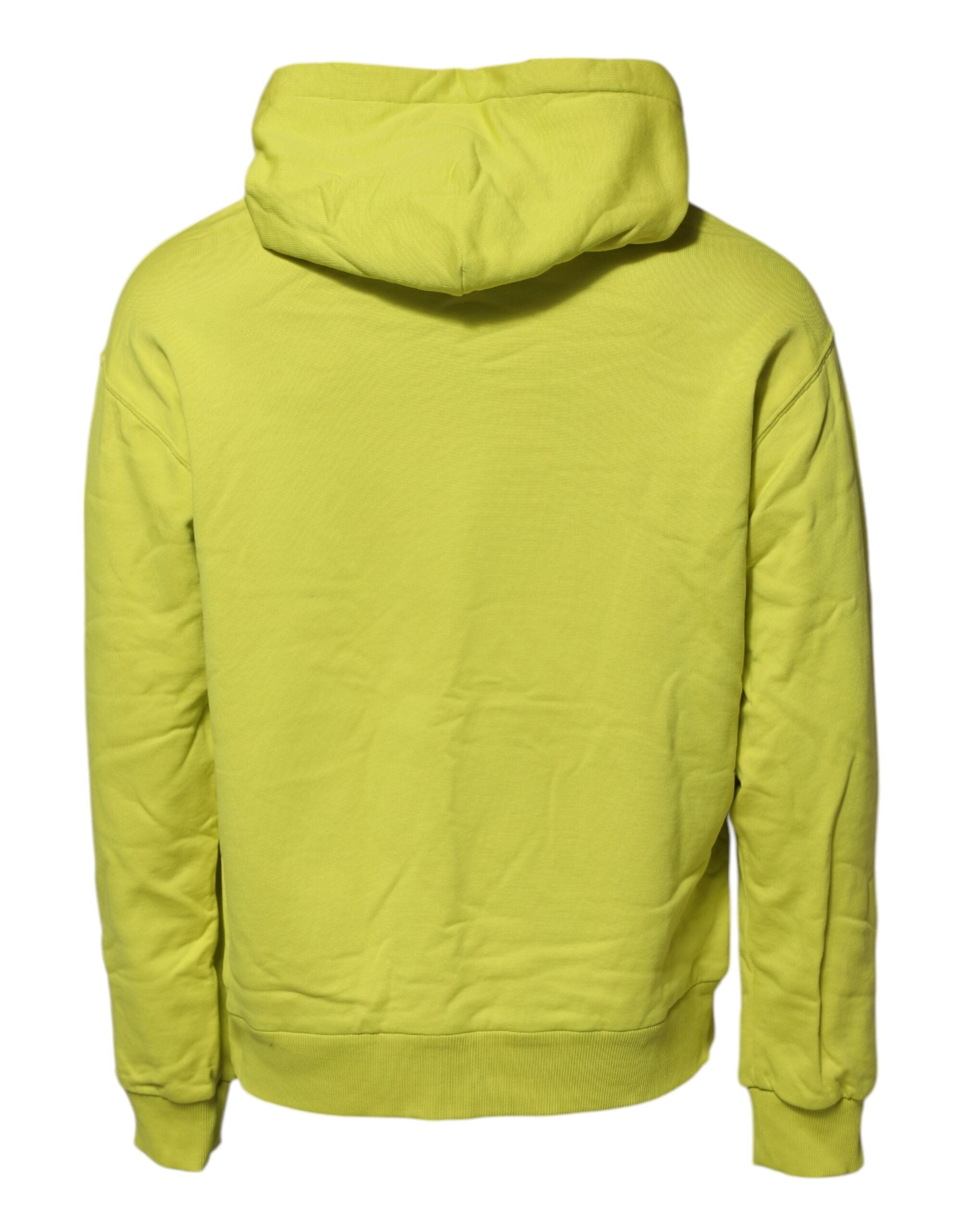 Sweat-shirt à capuche en coton vert Dolce &amp; Gabbana avec logo