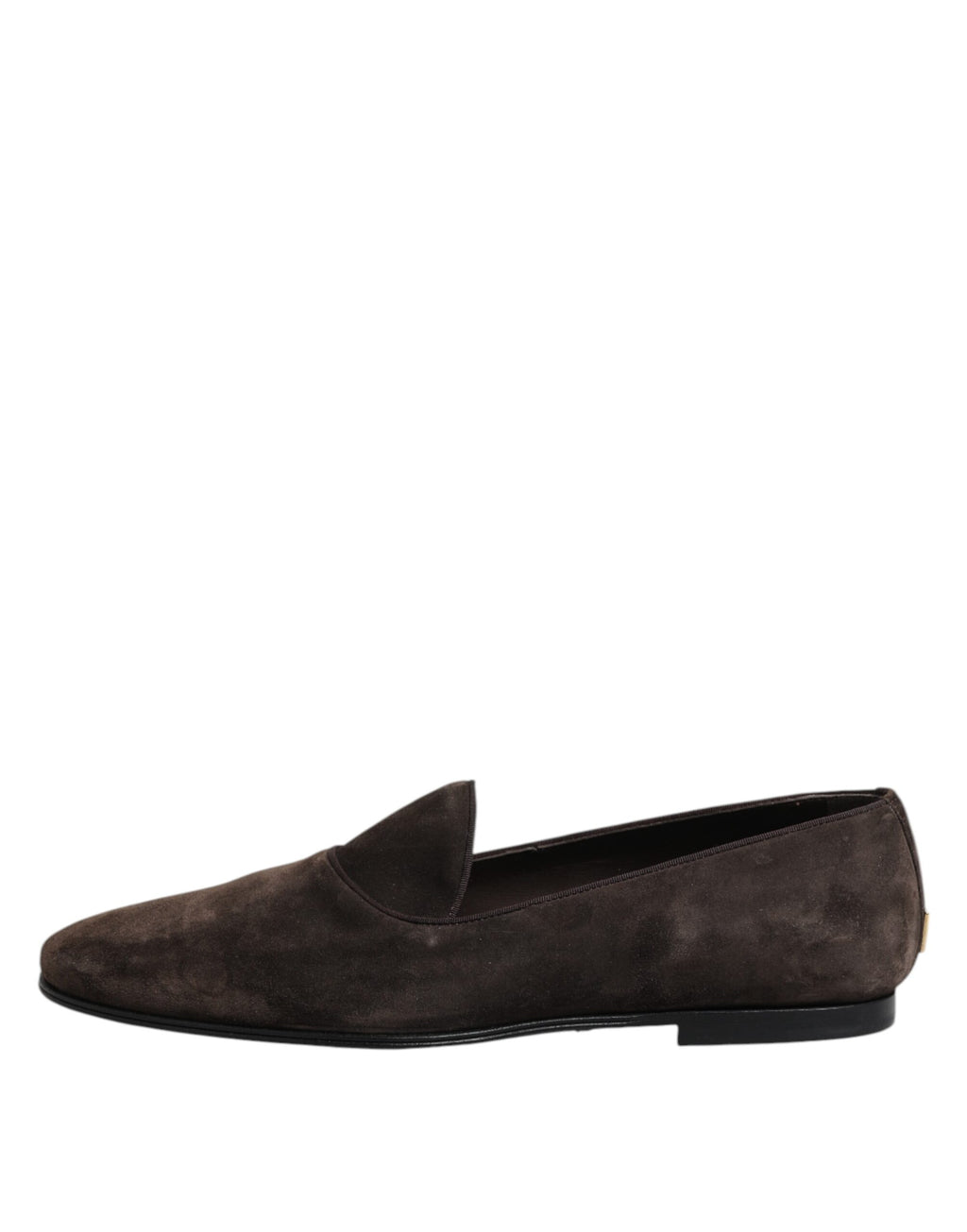 Mocassins à enfiler en cuir velours marron Dolce &amp; Gabbana