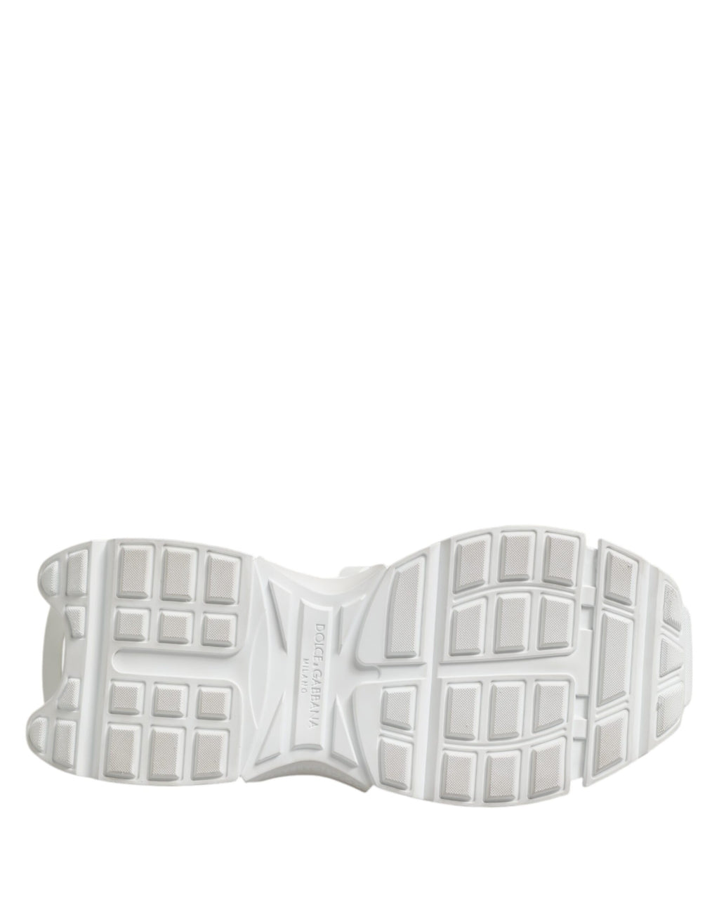 Dolce &amp; Gabbana Weiß Grau Low Top Space Sneakers Schuhe