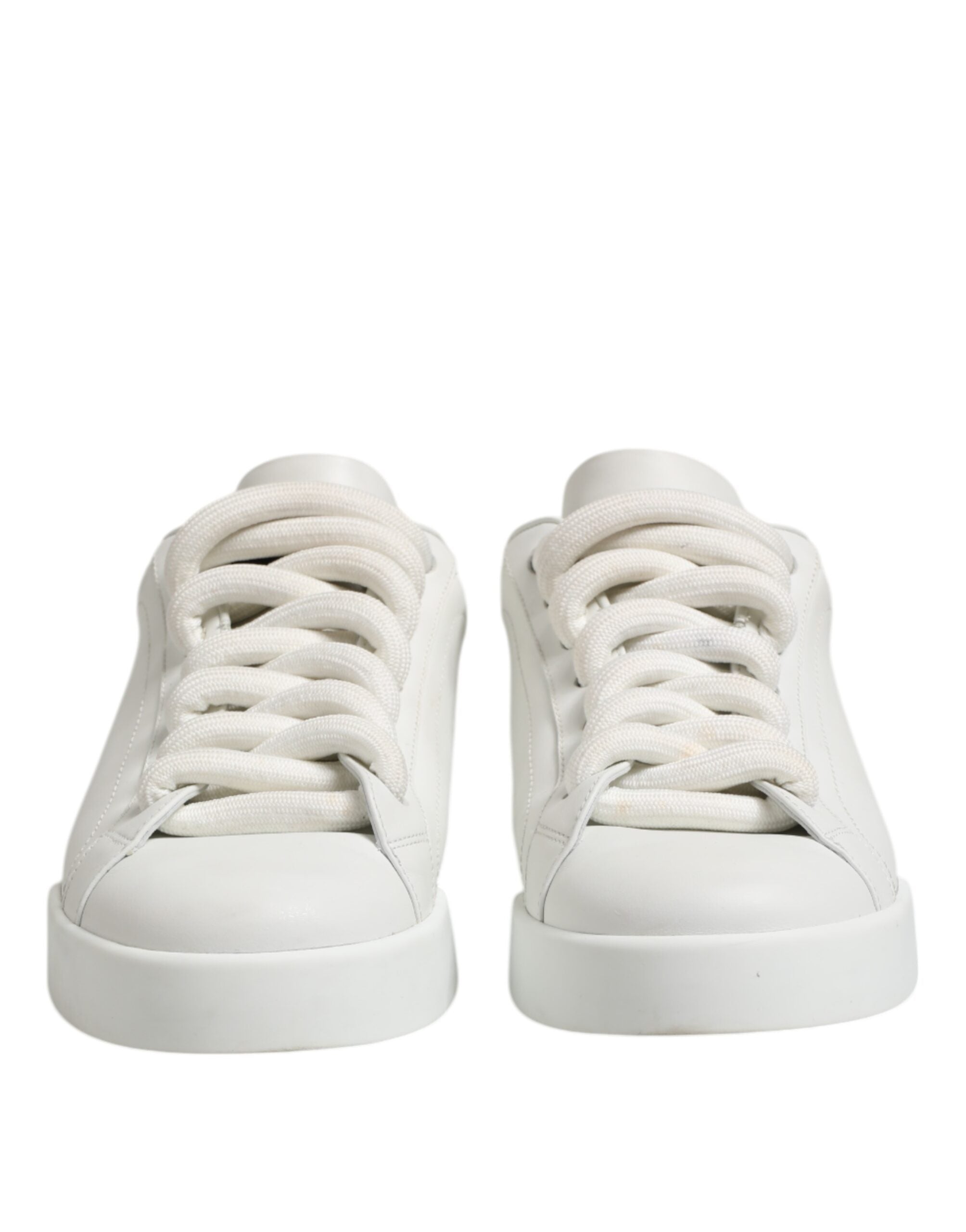 Baskets basses à lacets Dolce &amp; Gabbana pour homme avec logo blanc