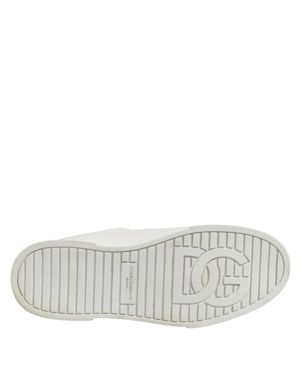 Baskets basses à lacets Dolce &amp; Gabbana pour homme avec logo blanc