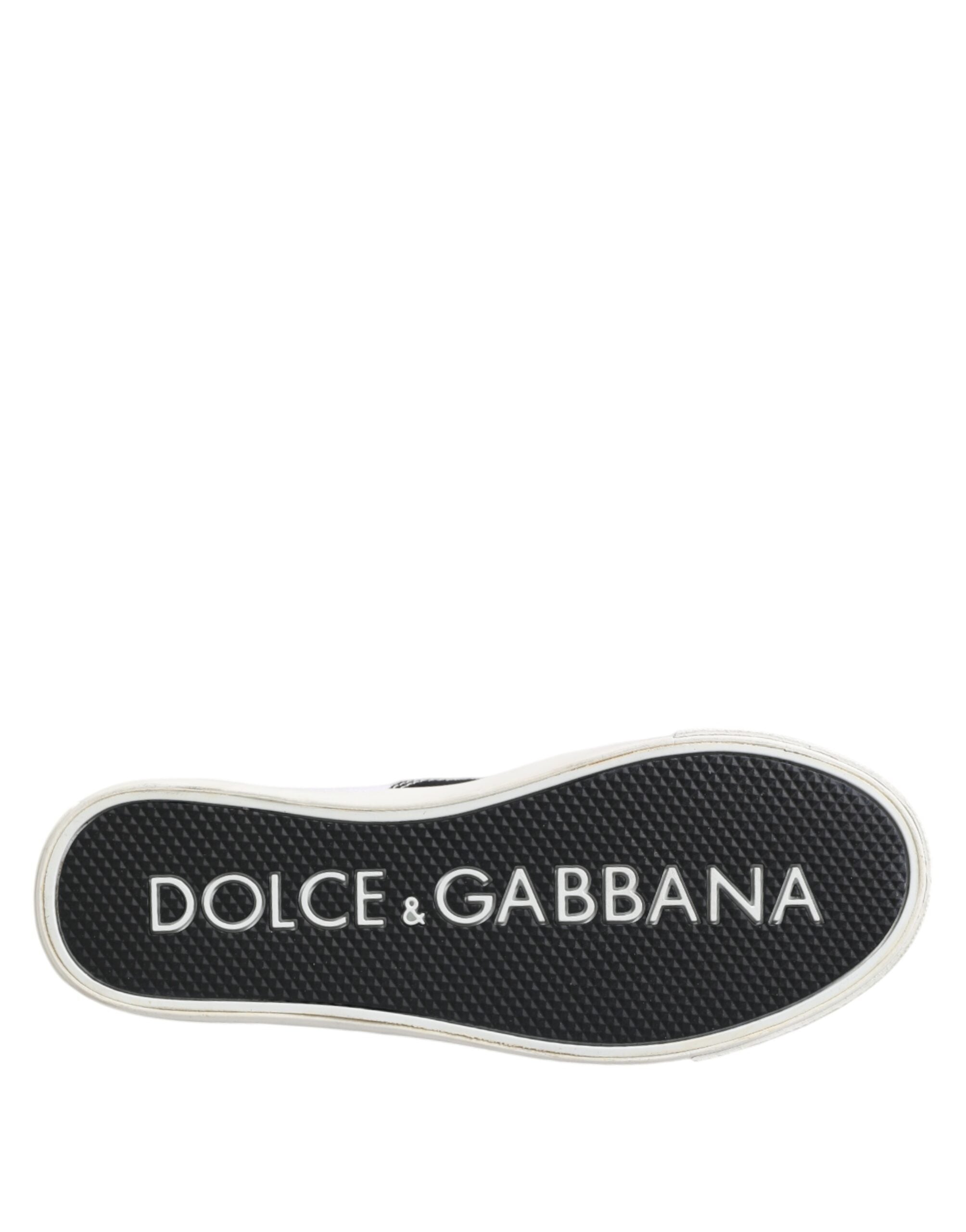 Baskets à lacets en toile de coton noire Dolce &amp; Gabbana pour homme
