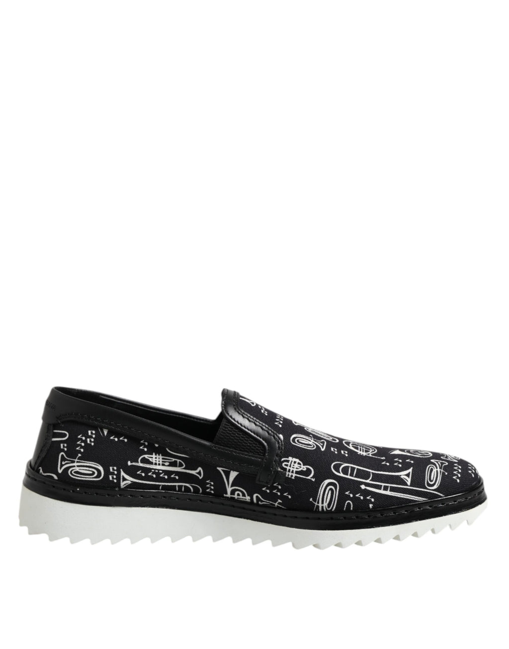 Mocassins imprimés noirs Dolce &amp; Gabbana pour homme