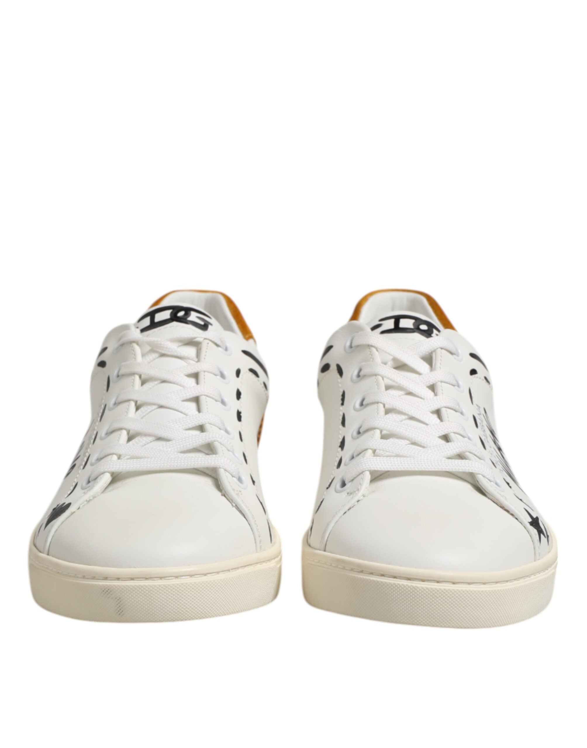Baskets basses Dolce &amp; Gabbana en cuir blanc Milano