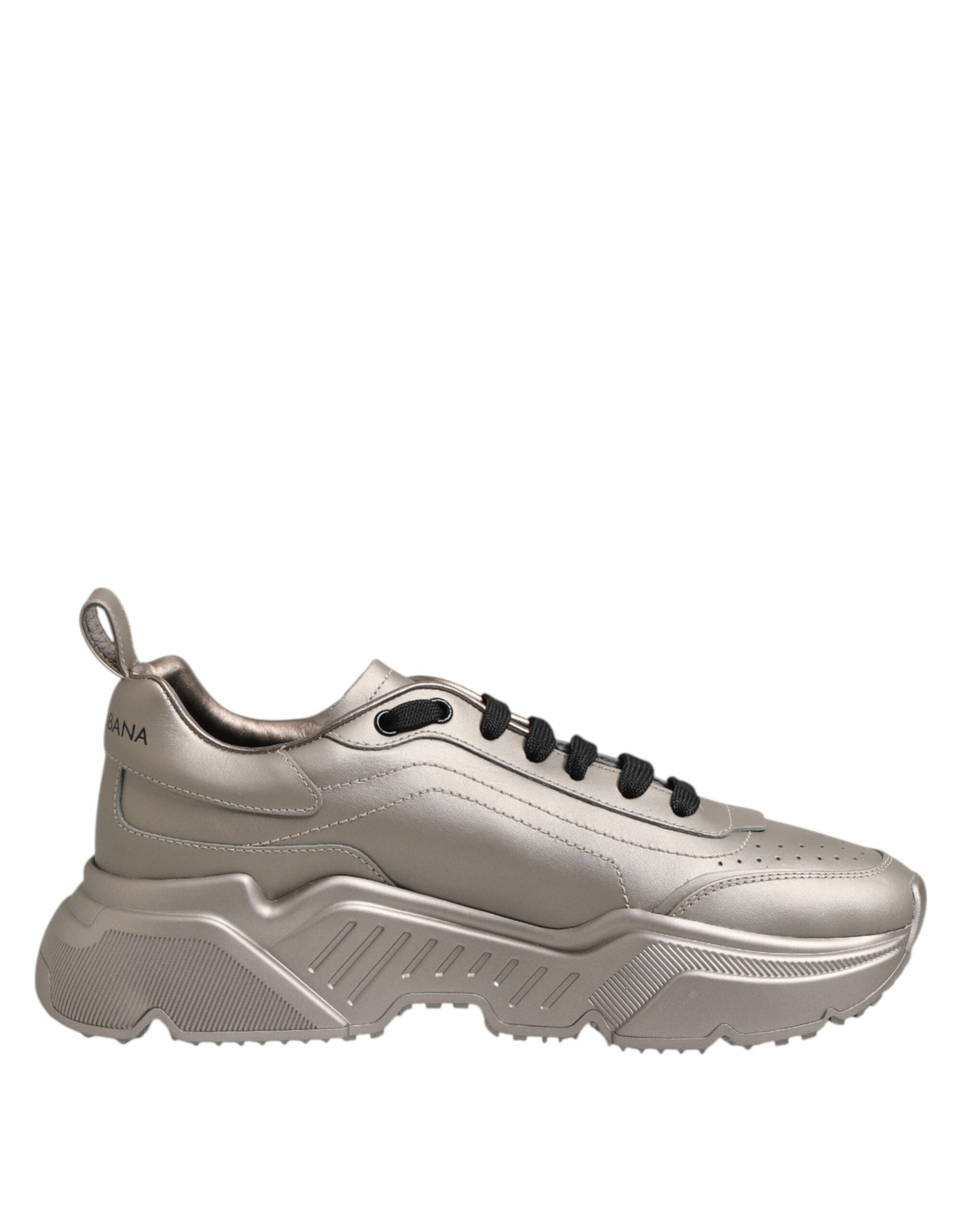 Baskets en cuir argentées Dolce &amp; Gabbana DAYMASTER pour homme