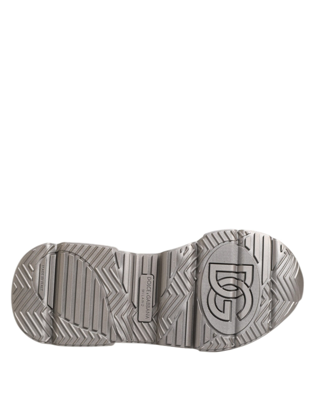 Baskets en cuir argentées Dolce &amp; Gabbana DAYMASTER pour homme