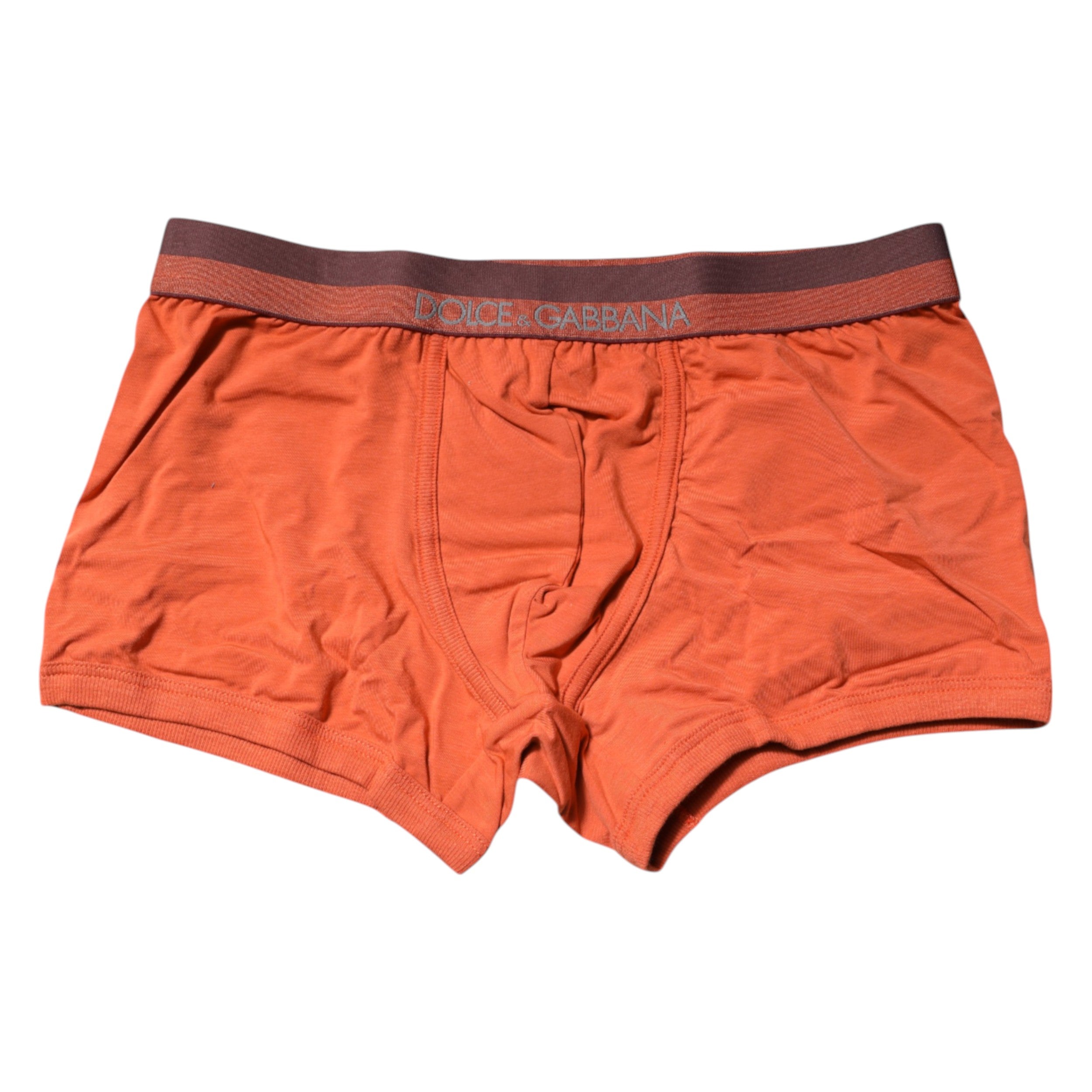 Boxer en coton orange Dolce &amp; Gabbana
