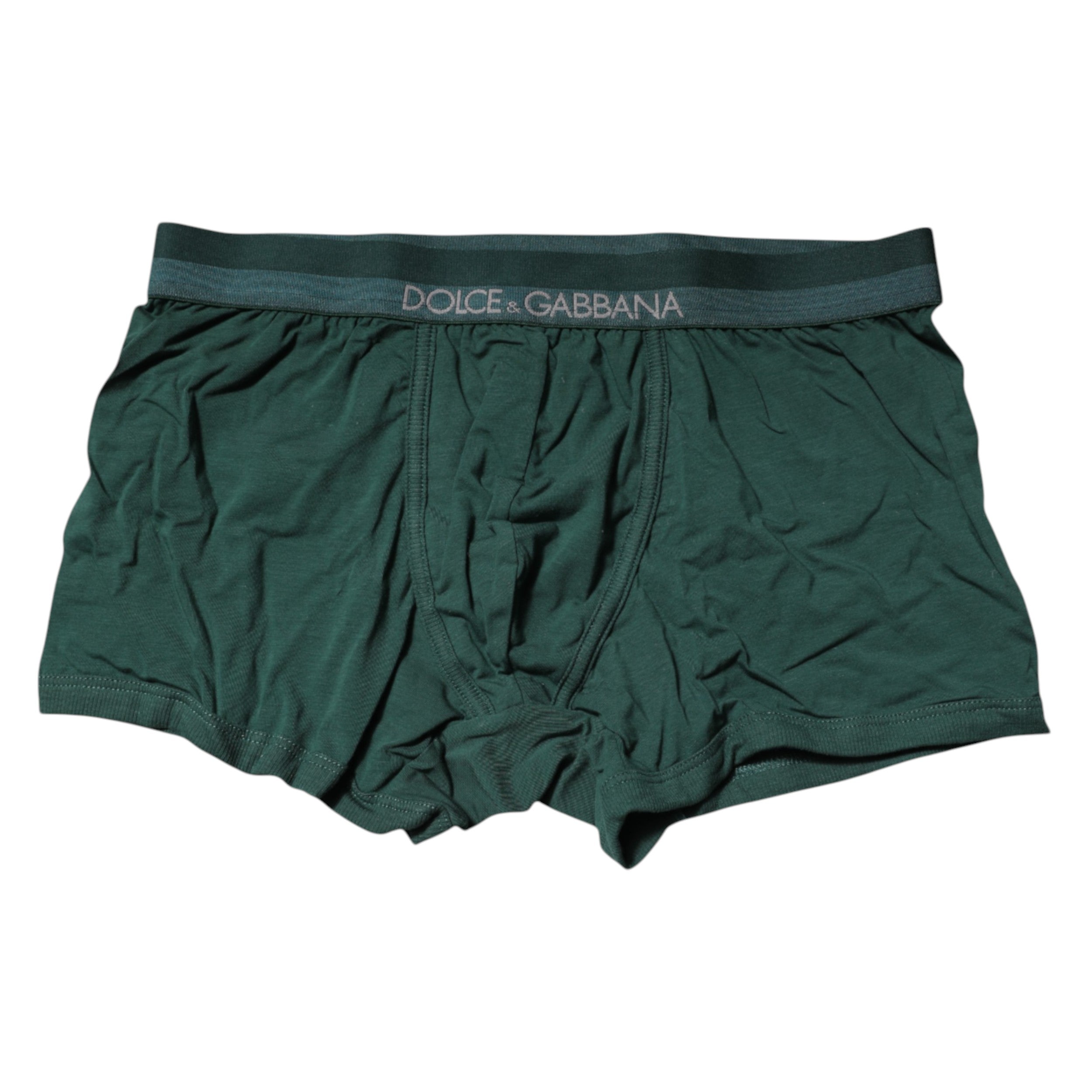 Dolce &amp; Gabbana Grüne Boxershorts aus Baumwolle für Herren