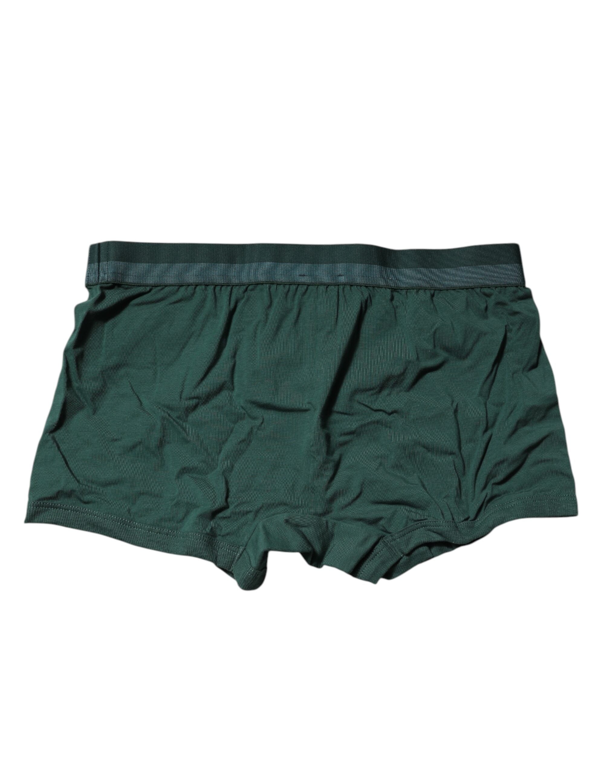 Dolce &amp; Gabbana Grüne Boxershorts aus Baumwolle für Herren