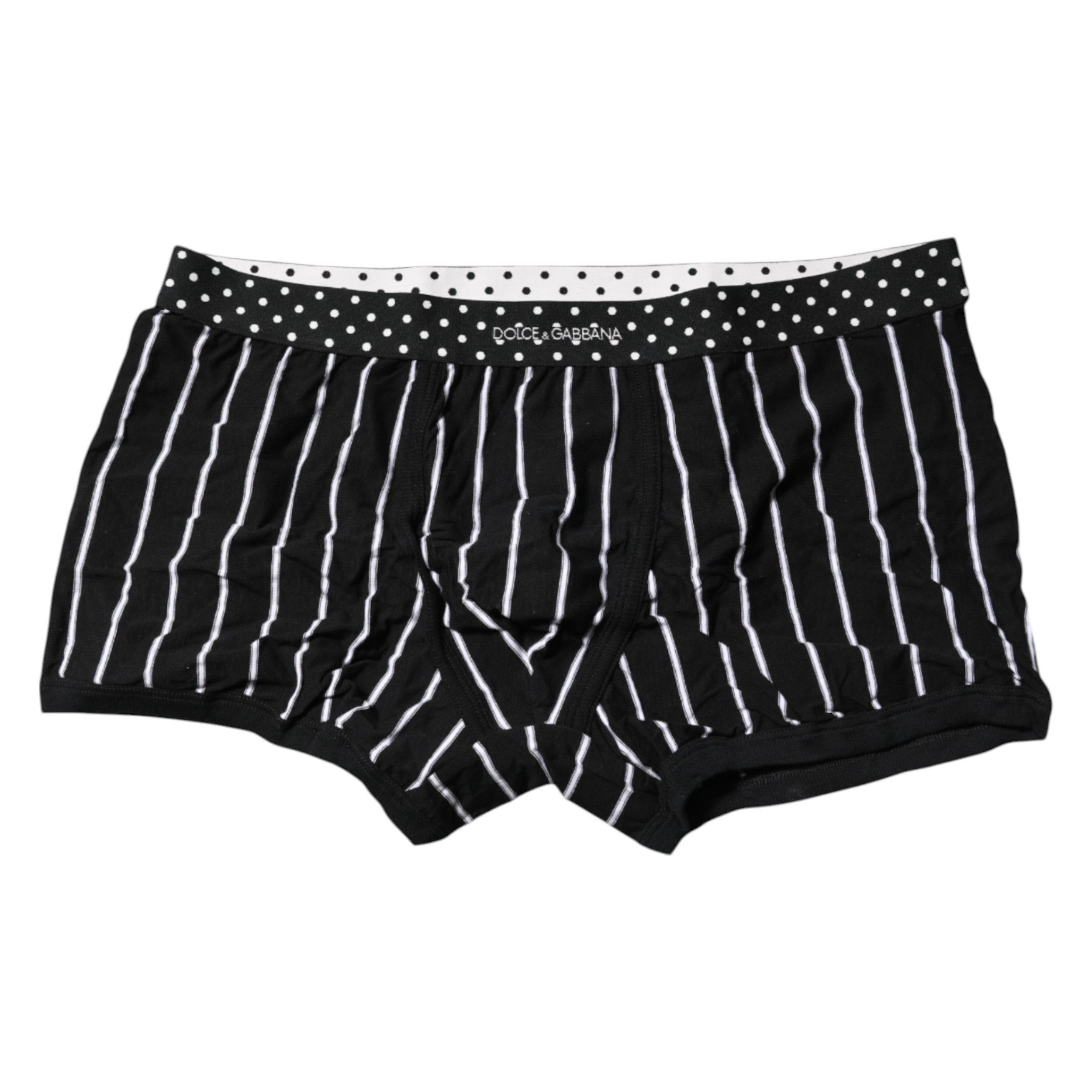 Boxer classique à rayures noires et blanches Dolce &amp; Gabbana