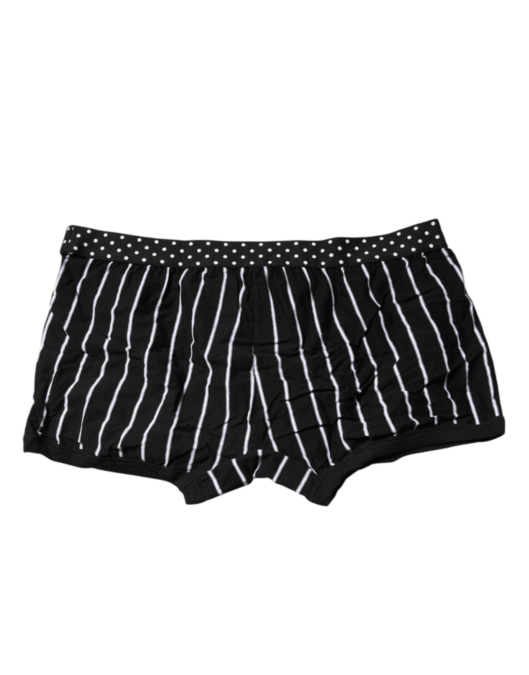 Boxer classique à rayures noires et blanches Dolce &amp; Gabbana