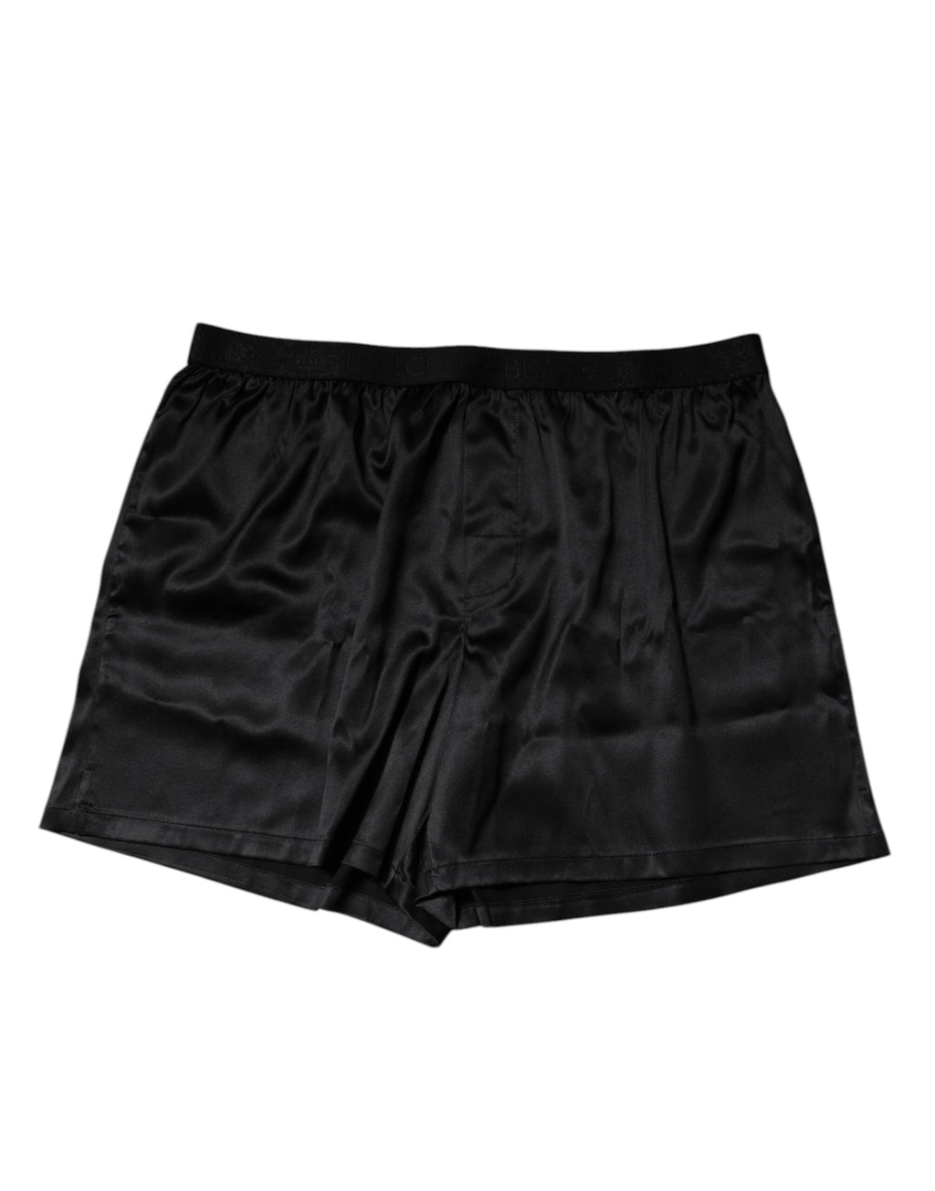 Boxer en soie noire Dolce &amp; Gabbana pour homme
