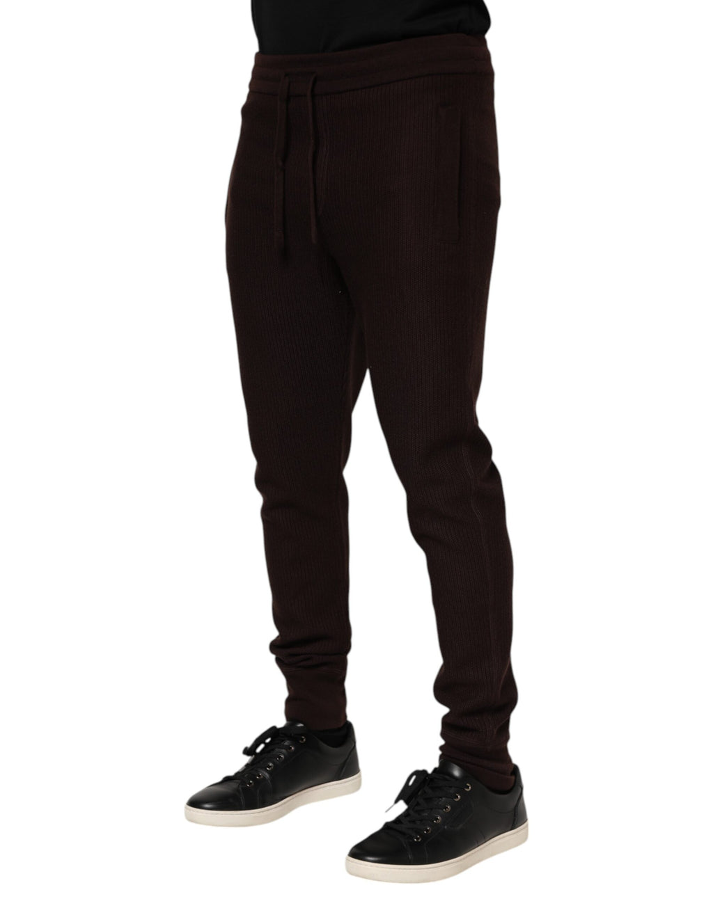 Pantalon de jogging en cachemire marron Dolce &amp; Gabbana pour homme