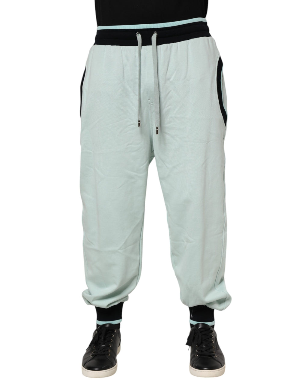 Pantalon de jogging en coton vert clair Dolce &amp; Gabbana pour homme