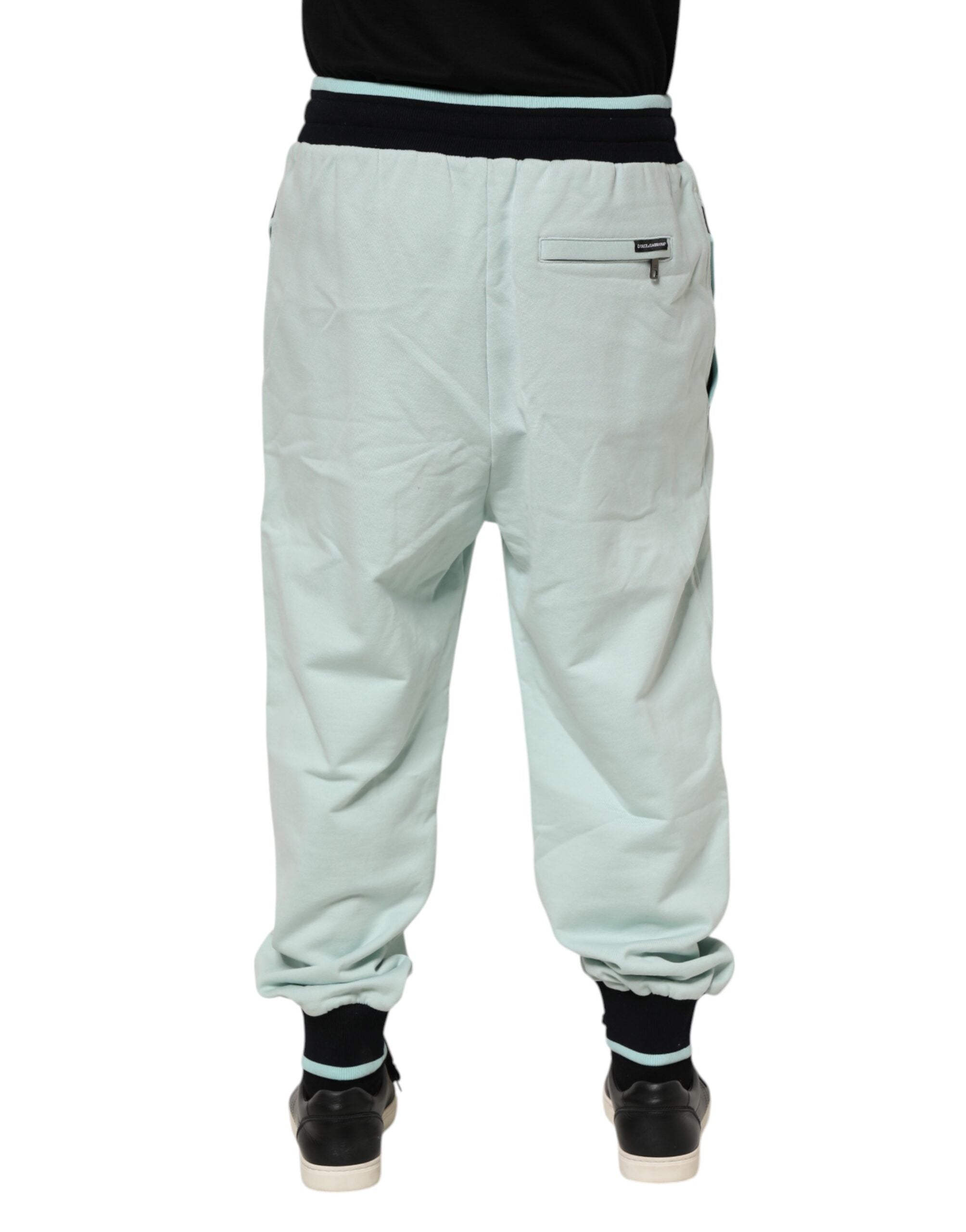 Pantalon de jogging en coton vert clair Dolce &amp; Gabbana pour homme