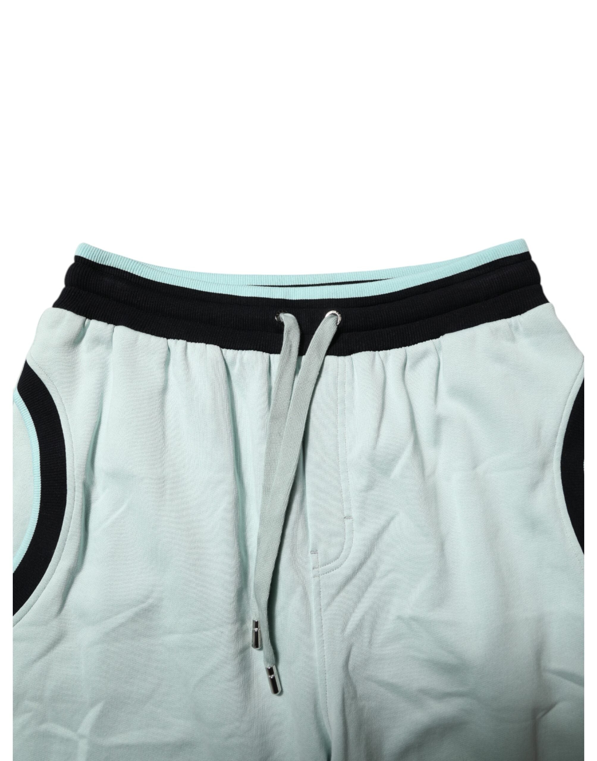 Pantalon de jogging en coton vert clair Dolce &amp; Gabbana pour homme