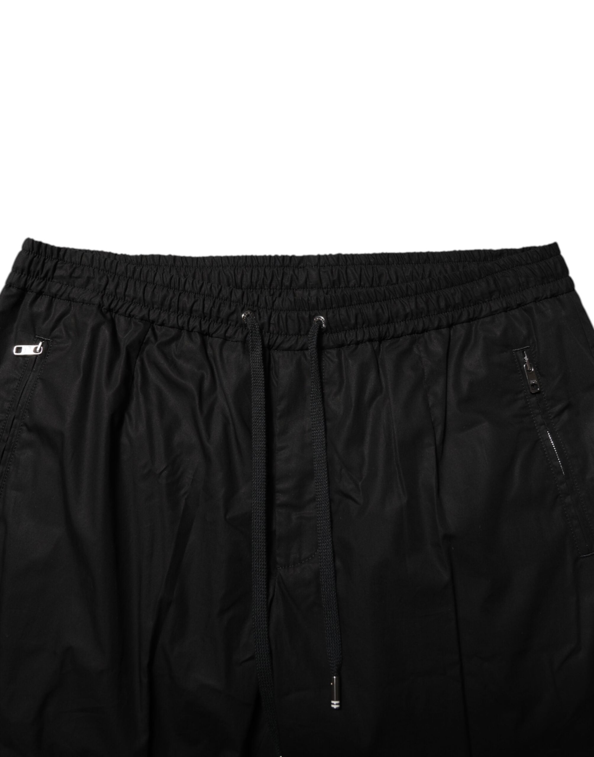 Pantalon de jogging Dolce &amp; Gabbana en coton noir avec bande logo pour homme
