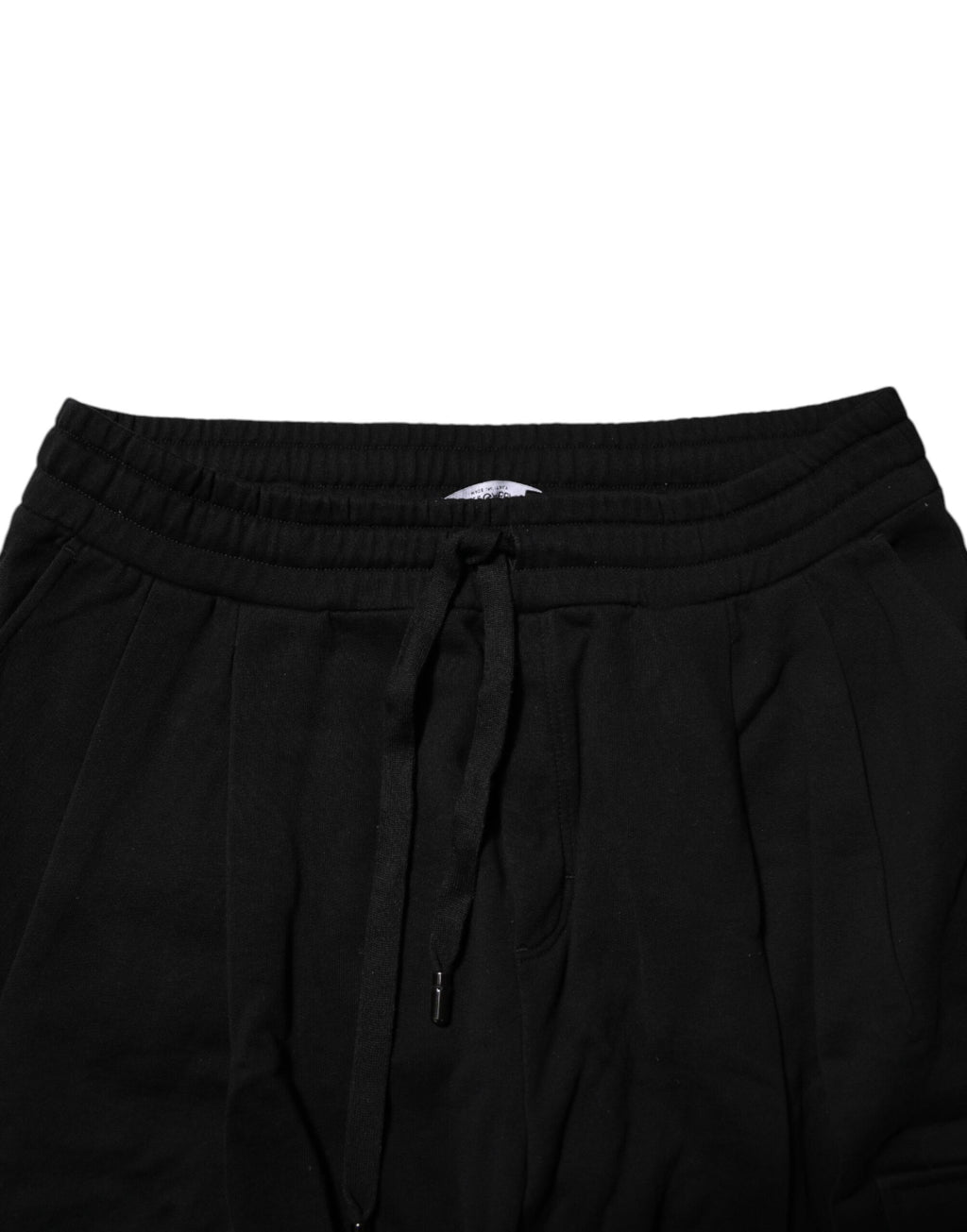Pantalon de jogging en coton noir avec logo Dolce &amp; Gabbana