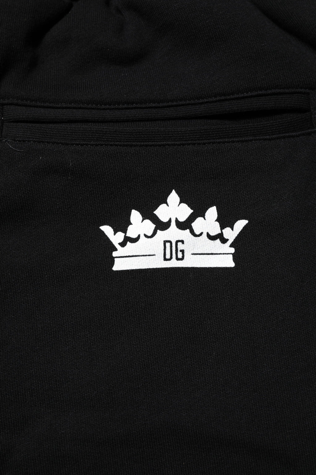 Pantalon de jogging en coton noir Dolce &amp; Gabbana
