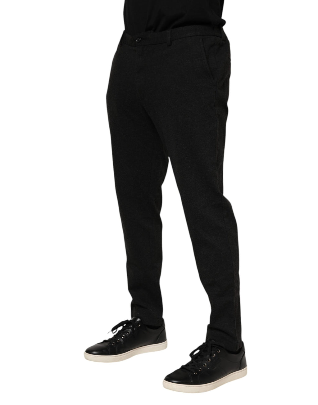 Pantalon habillé en viscose gris foncé Dolce &amp; Gabbana pour homme