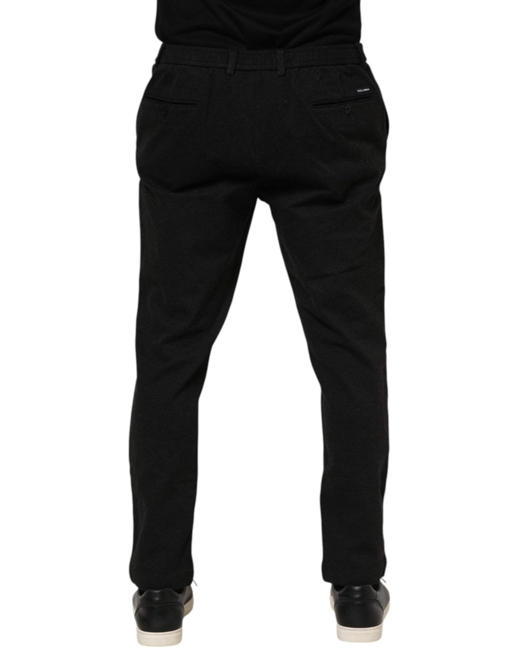 Pantalon habillé en viscose gris foncé Dolce &amp; Gabbana pour homme