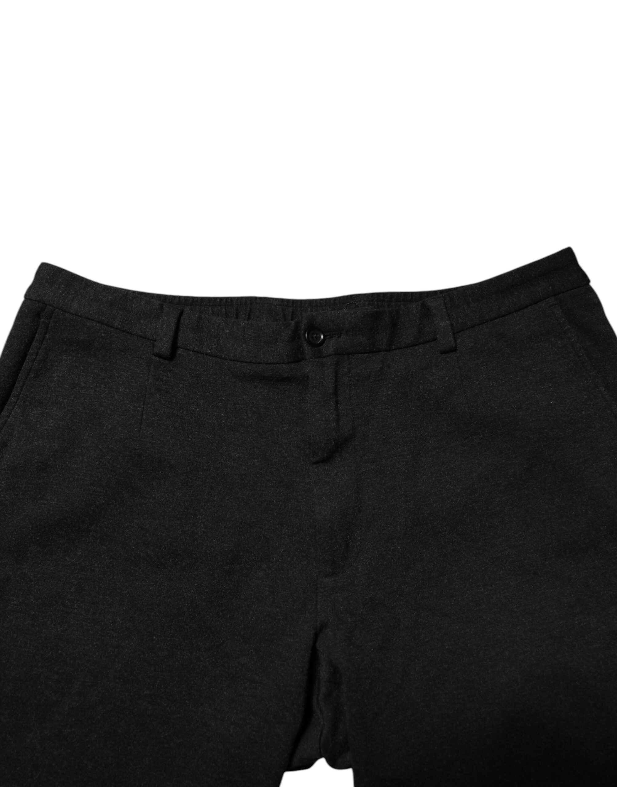 Pantalon habillé en viscose gris foncé Dolce &amp; Gabbana pour homme