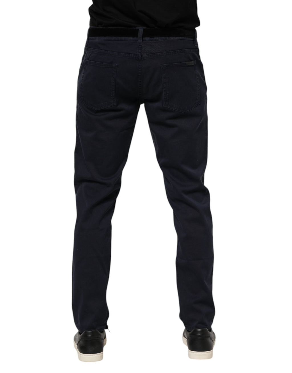 Jean fuselé en coton bleu Dolce &amp; Gabbana