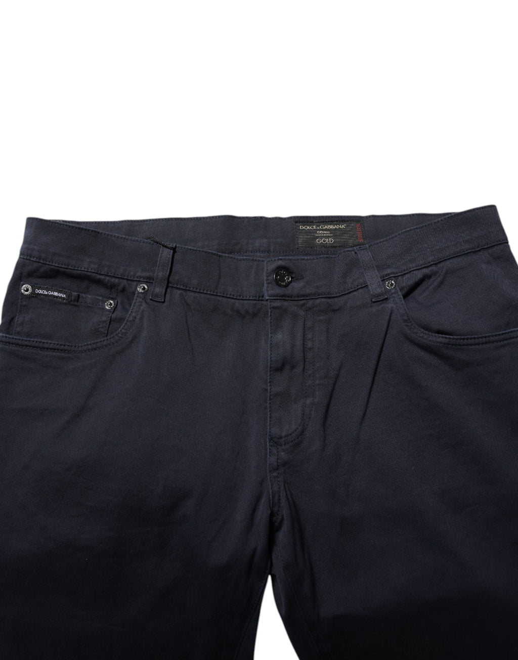 Jean fuselé en coton bleu Dolce &amp; Gabbana