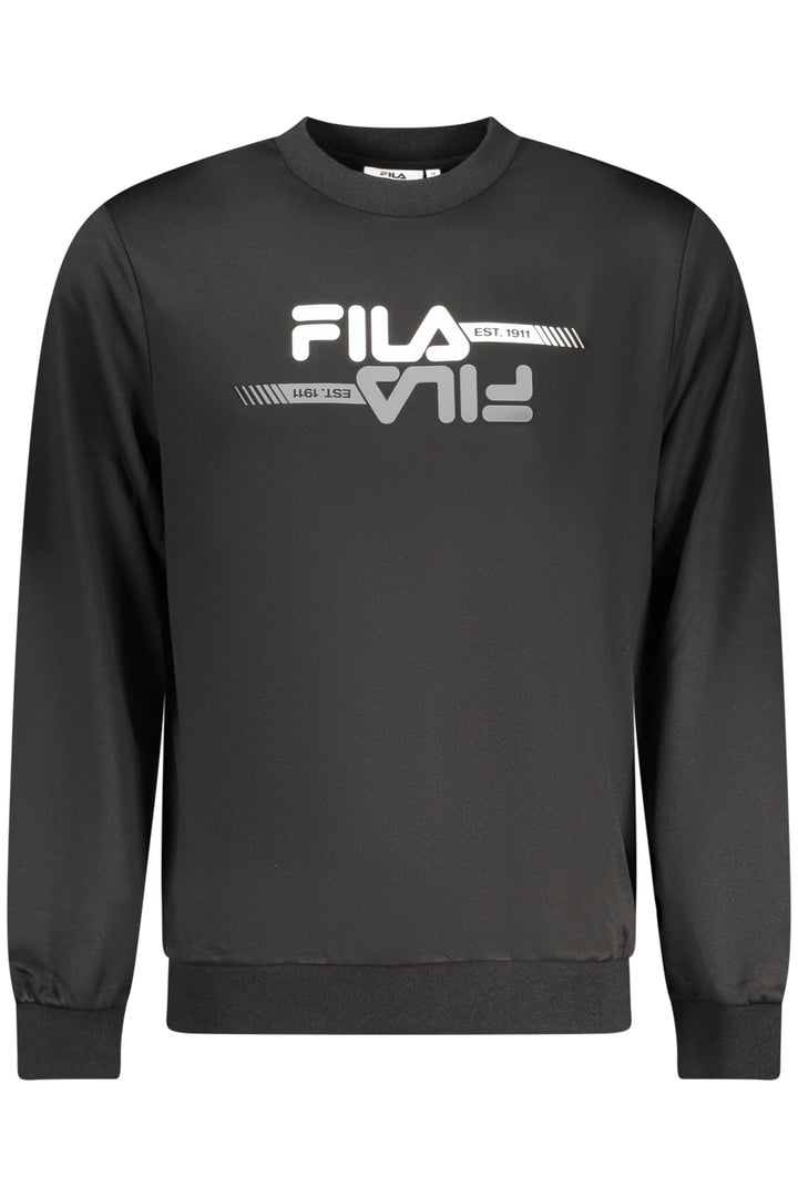 FILA MEN&#39;S BLACK ZIP-UP SWEATSHIRT