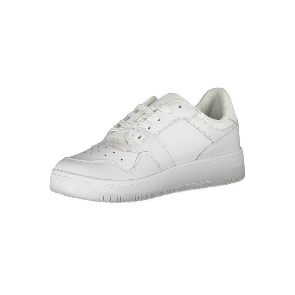 Tommy Hilfiger – Weiße Polyester-Sneaker