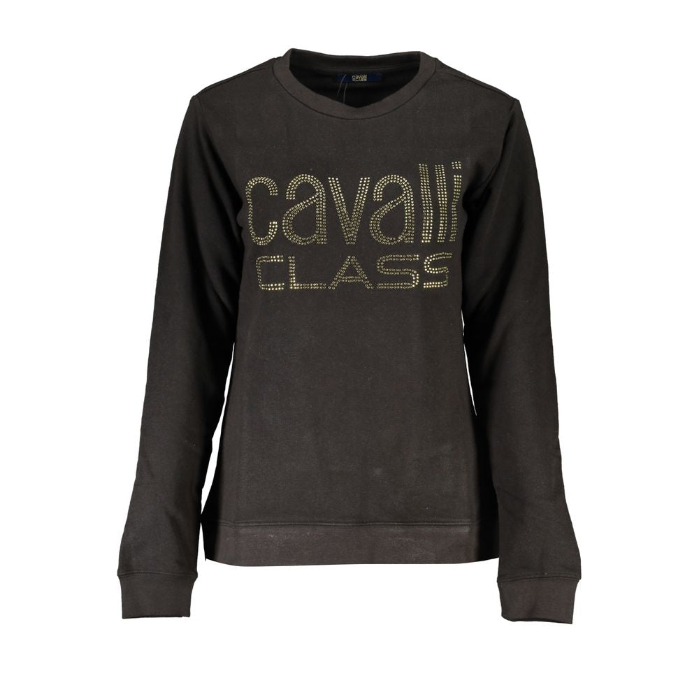 Cavalli Class – Schwarzer Baumwollpullover