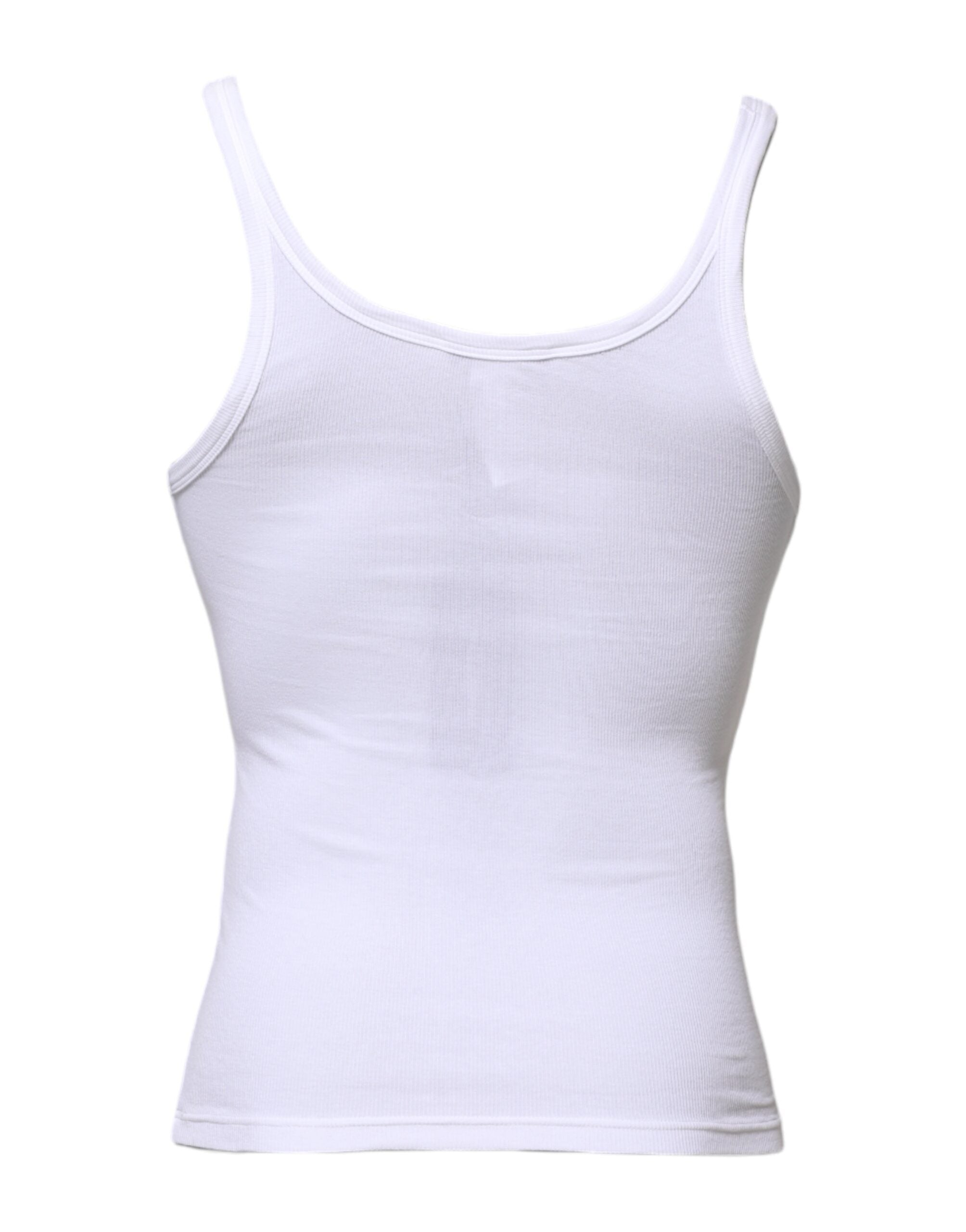 T-shirt débardeur blanc sans manches à col rond pour homme Dolce &amp; Gabbana