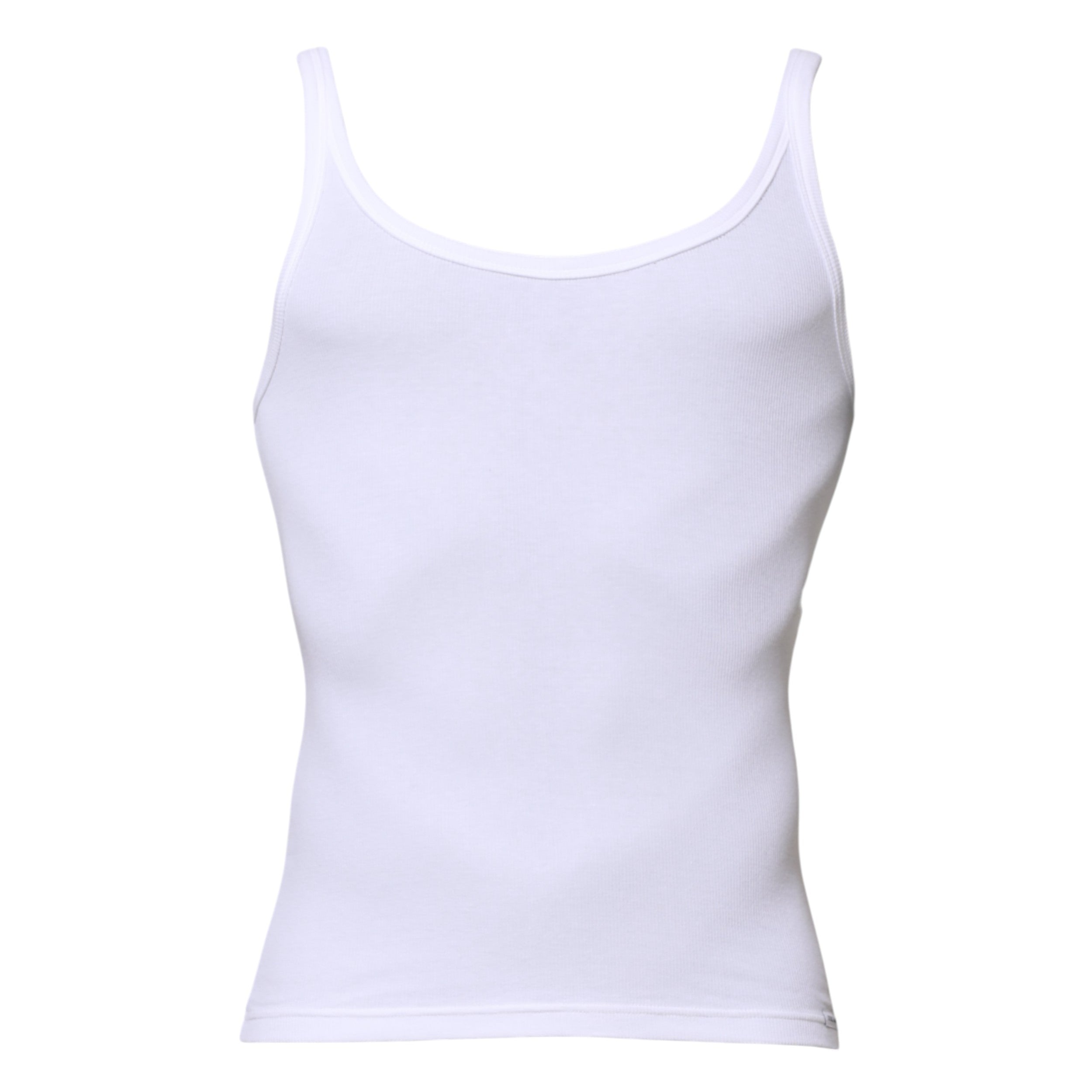 T-shirt débardeur blanc sans manches à col rond pour homme Dolce &amp; Gabbana