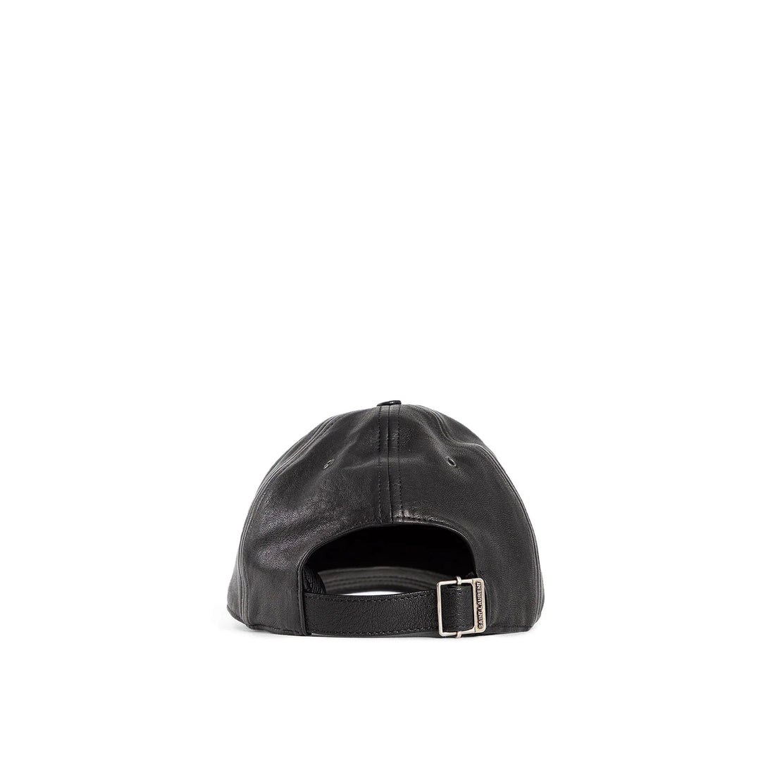 Saint Laurent Cassandre Leather Cap