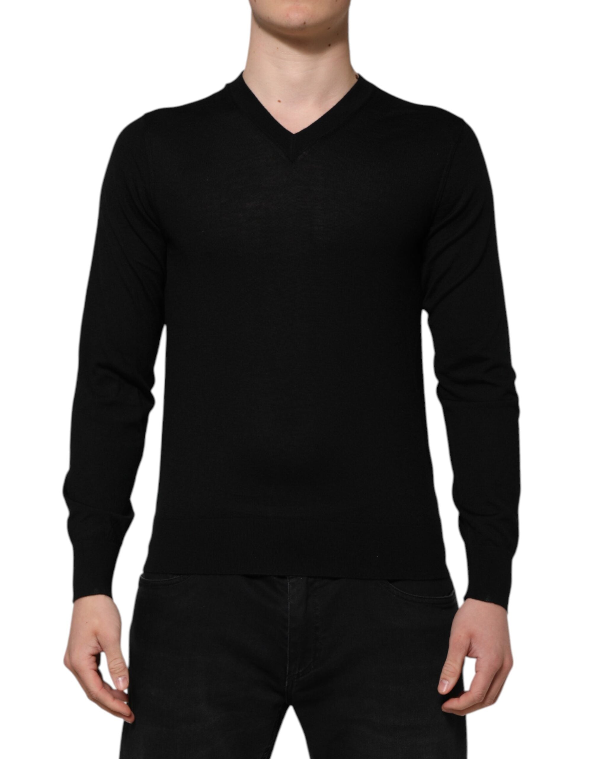 Dolce &amp; Gabbana – Pullover mit Logo-Stickerei in Dunkelgrau