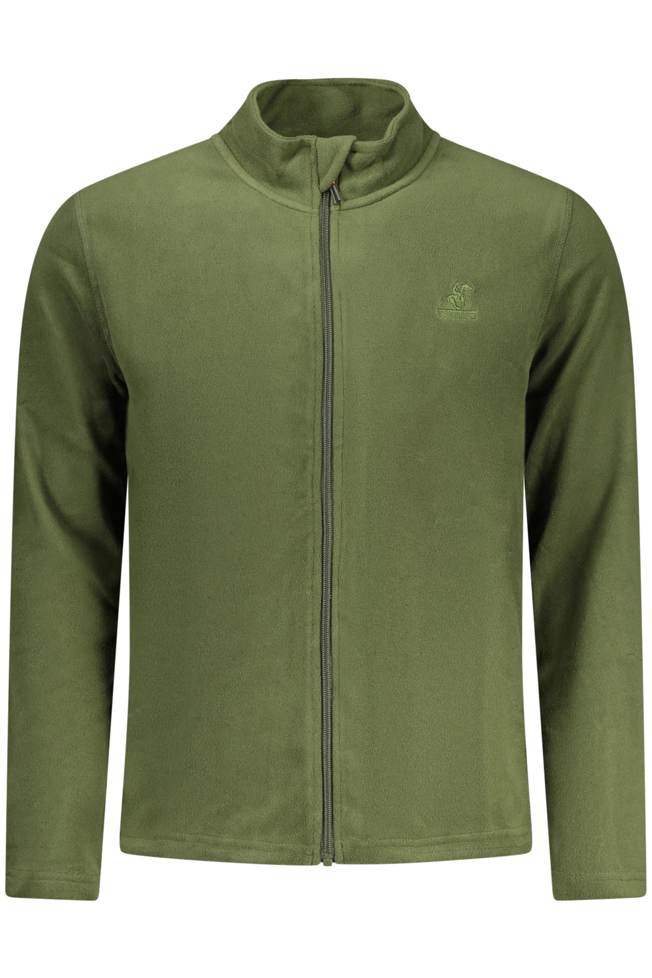 US GRAND MEN S GREEN ZIP-UP SWEATSHIRT
