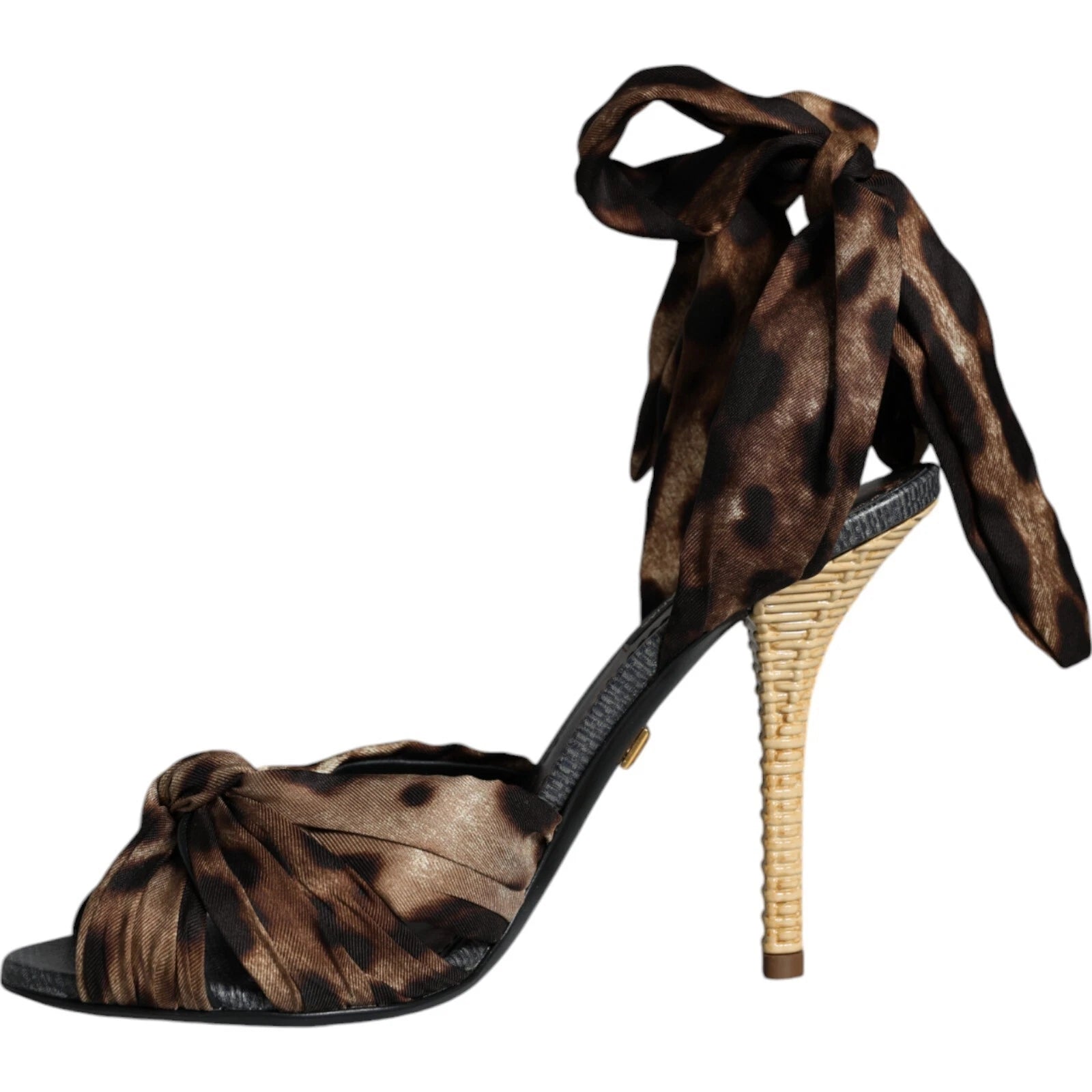 Dolce &amp; Gabbana Braune Leoparden-Keira-Heels-Sandalen