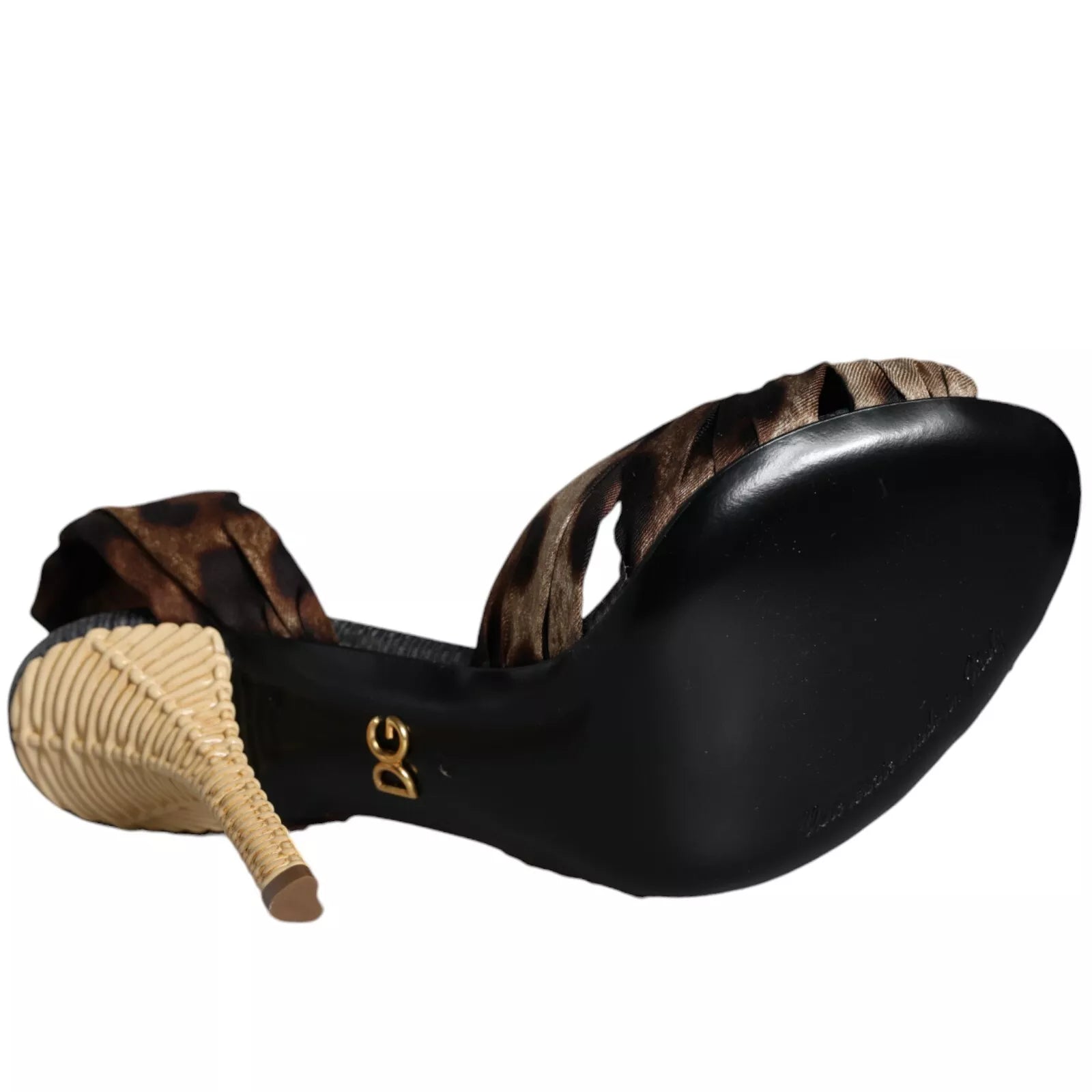 Dolce &amp; Gabbana Braune Leoparden-Keira-Heels-Sandalen