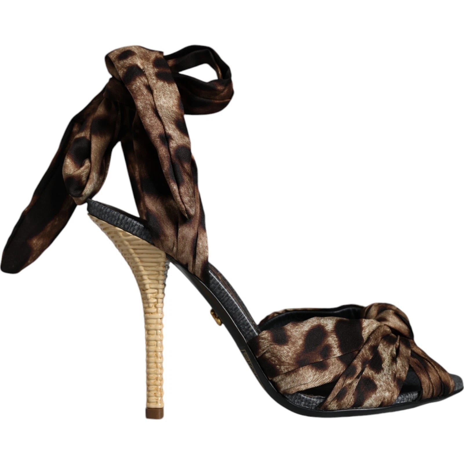 Dolce &amp; Gabbana Braune Leoparden-Keira-Heels-Sandalen