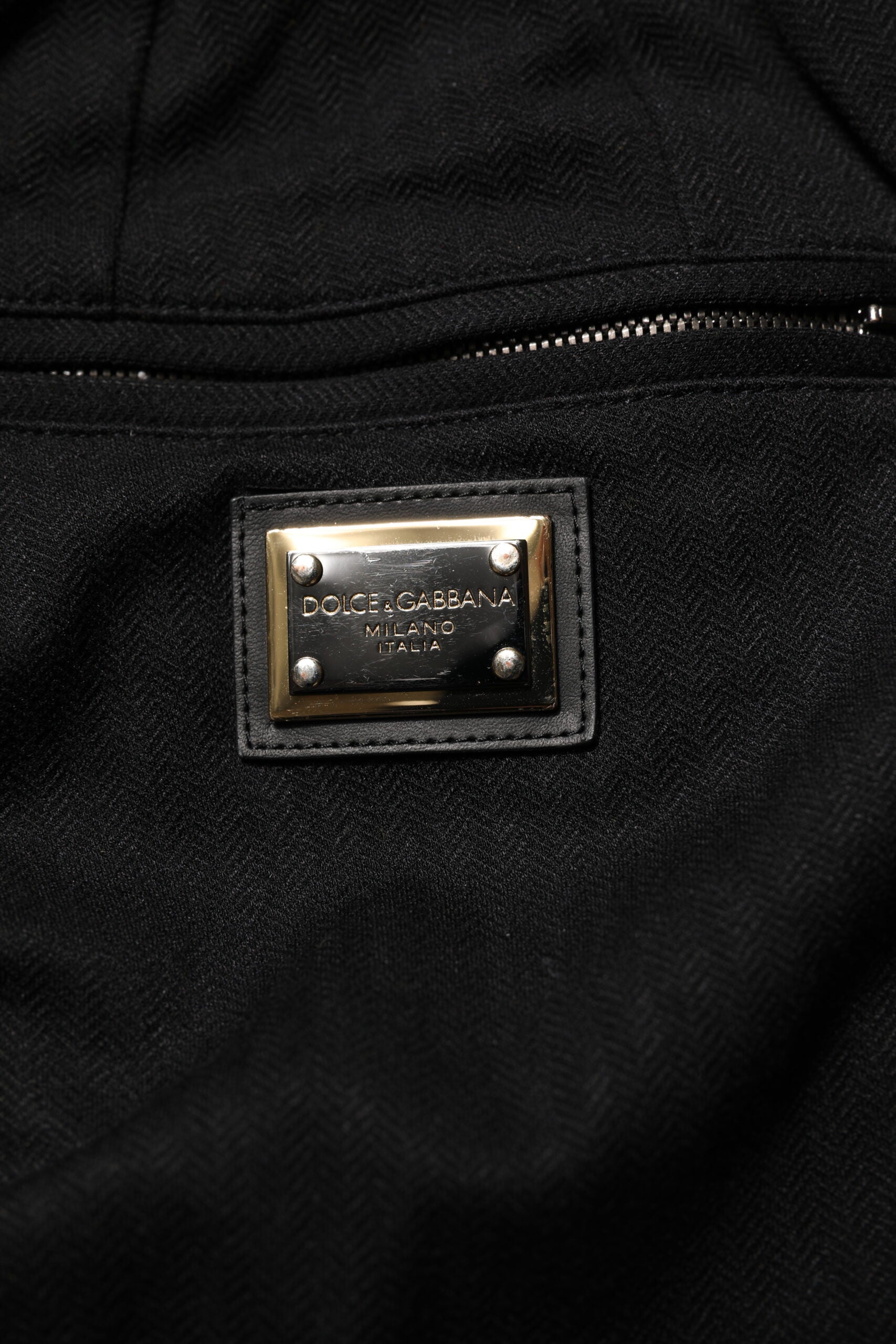 Pantalon de jogging skinny en viscose noire avec logo Dolce &amp; Gabbana pour homme