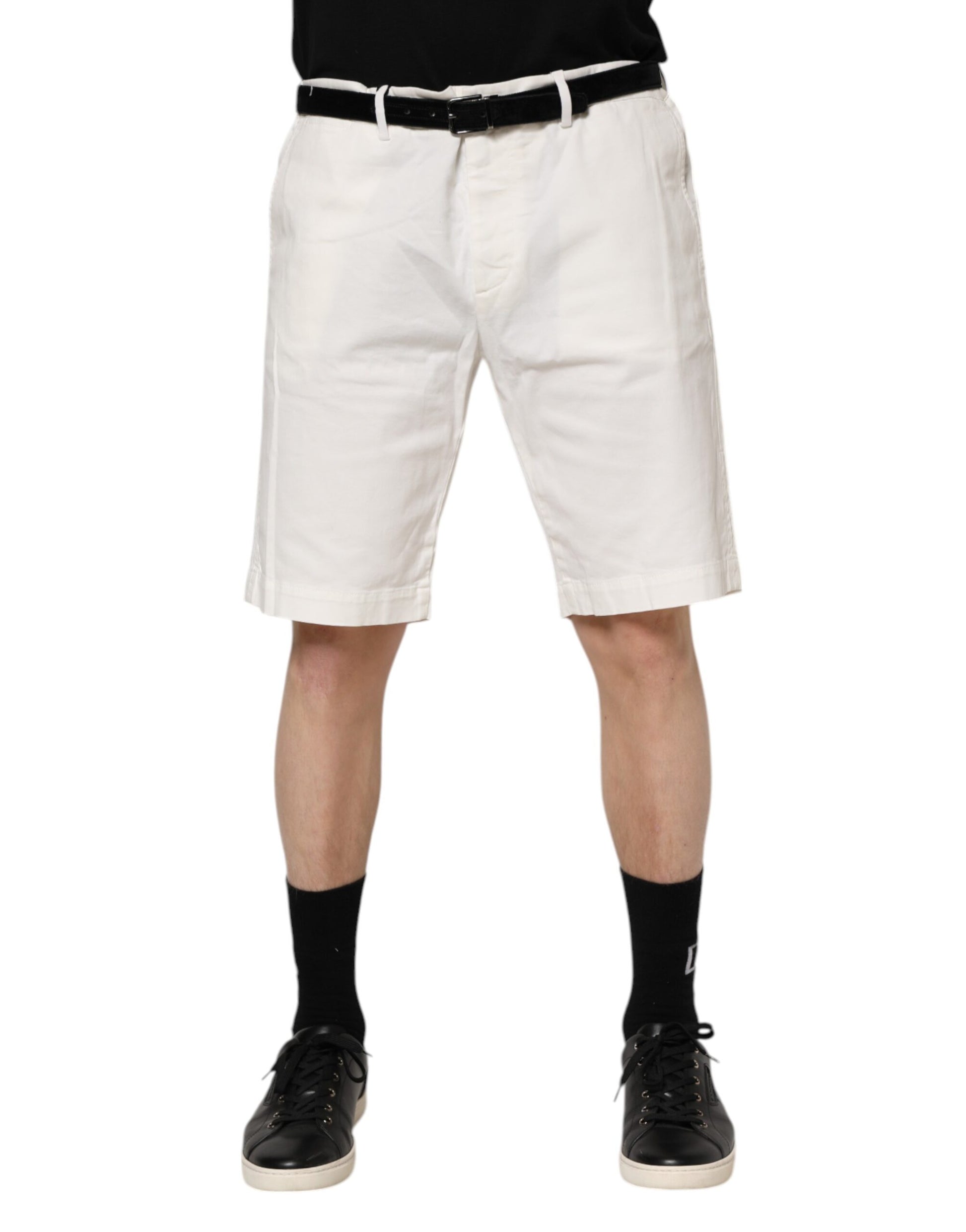 Dolce &amp; Gabbana Weiße Chinos aus Baumwollstretch für Herren