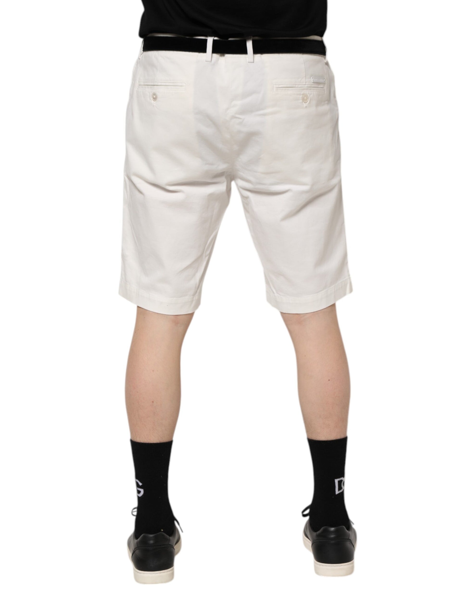 Dolce &amp; Gabbana Weiße Chinos aus Baumwollstretch für Herren
