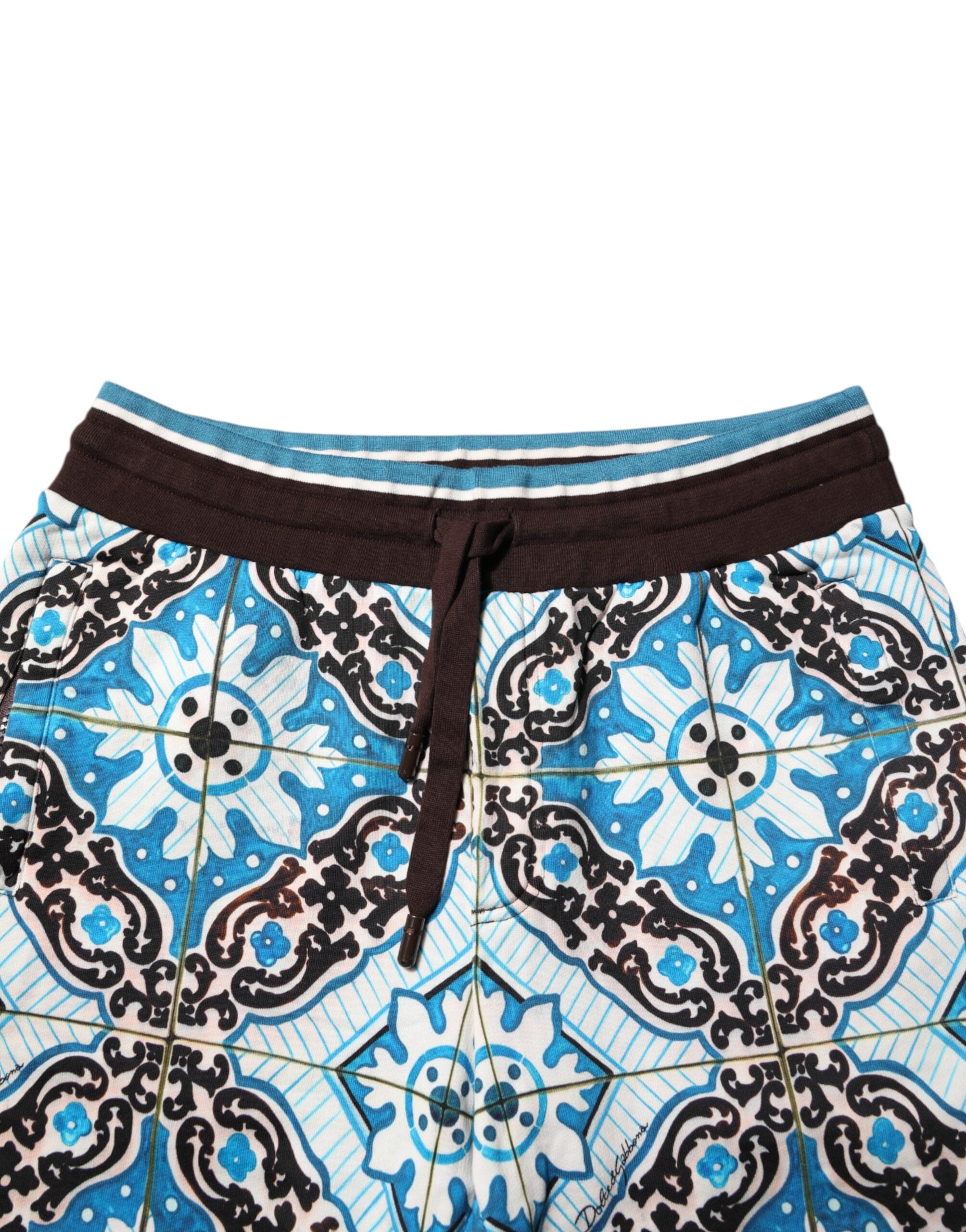 Dolce &amp; Gabbana Bermuda en coton multicolore imprimé Maiolica