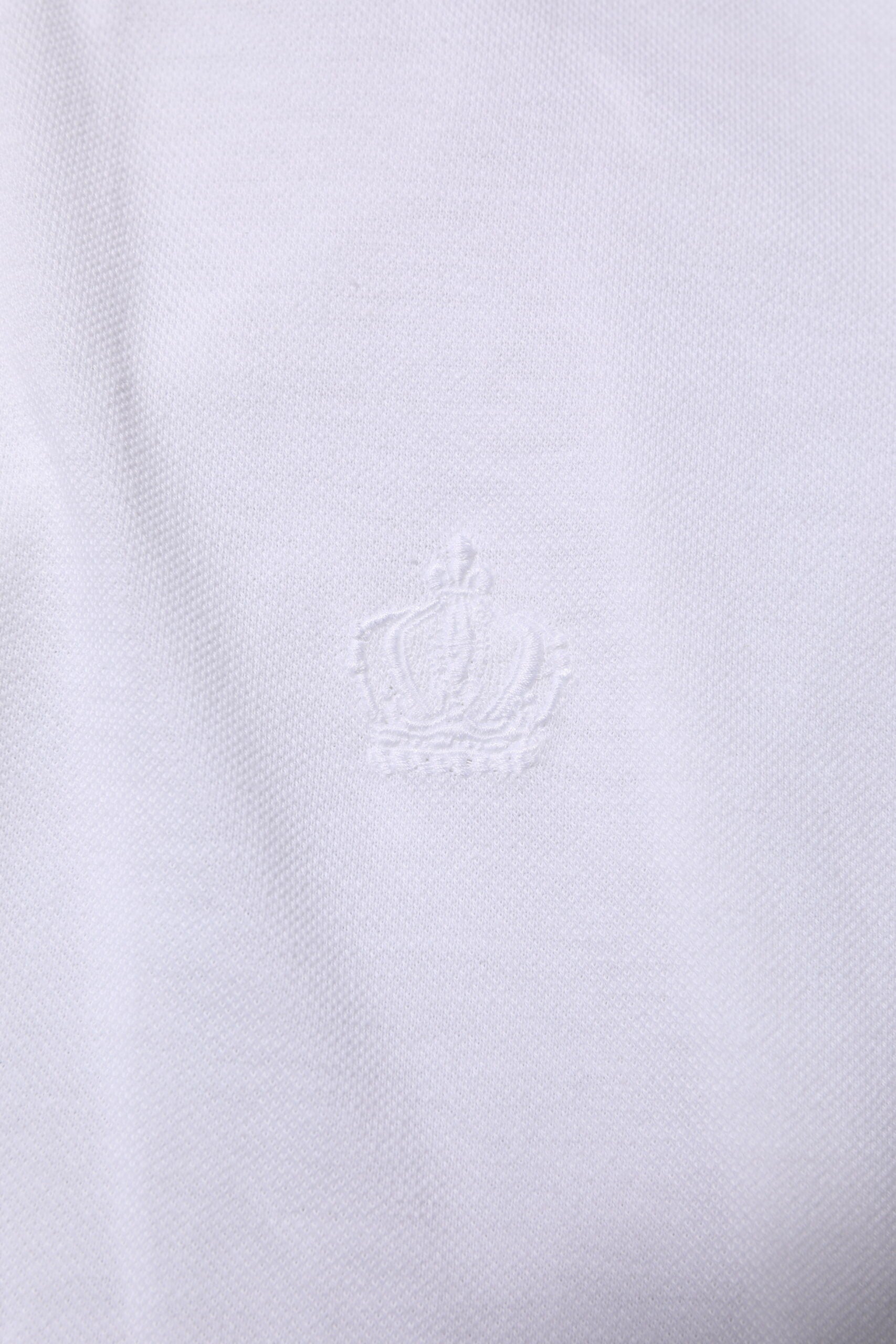 Dolce &amp; Gabbana Weißes T-Shirt mit Kragen und kurzen Ärmeln für Herren mit Krone