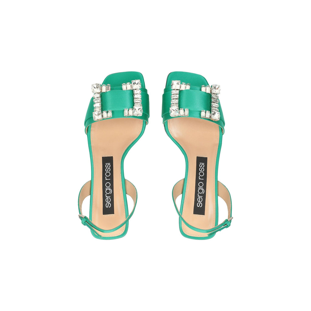 Sergio Rossi SR Twenty 060 Satin Sandals