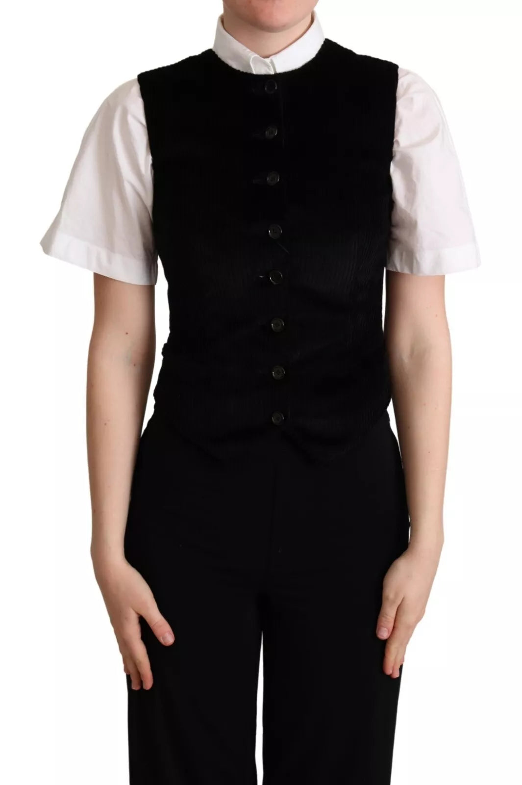 Dolce &amp; Gabbana Elegante Weste mit Leopardenmuster – ärmellose Weste