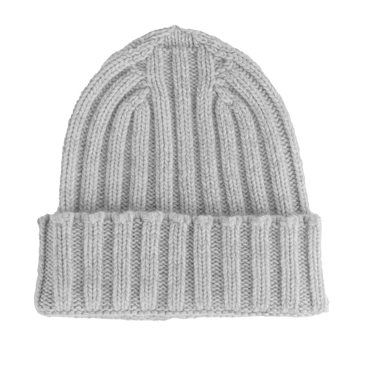 100% Cashmere Caps Grey Unisex