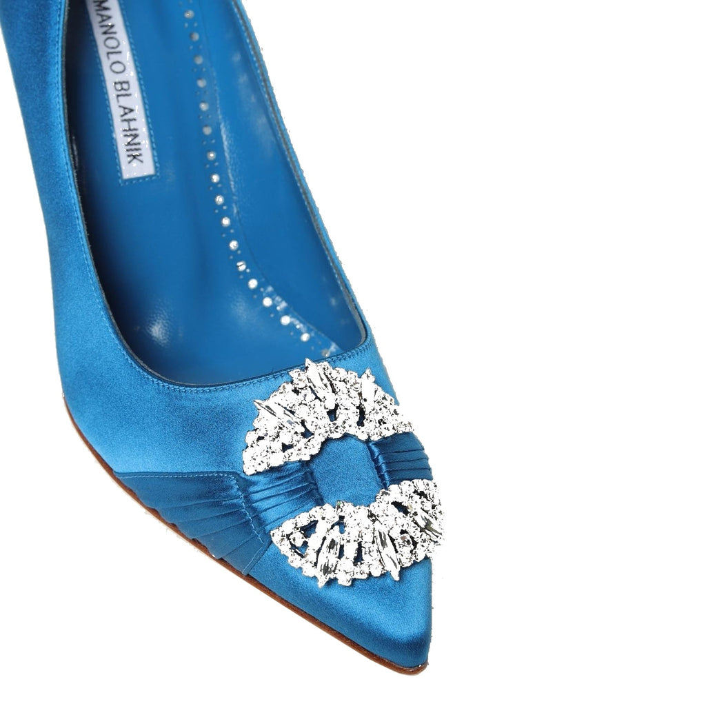 Manolo Blahnik Maida 090 Satin Pumps