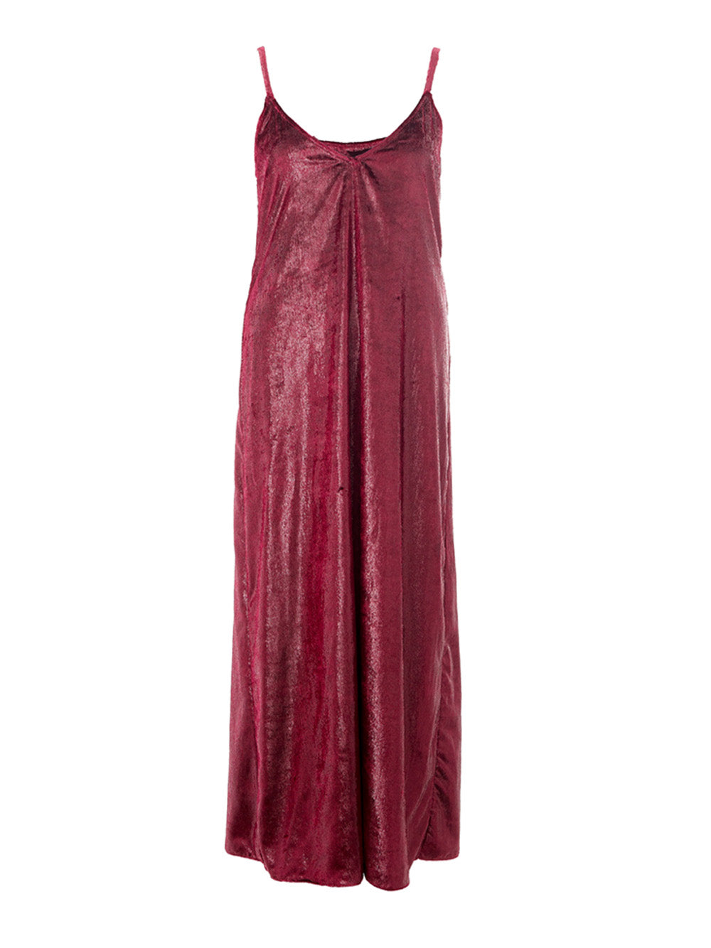 Long Dress Polished Velvet Straps